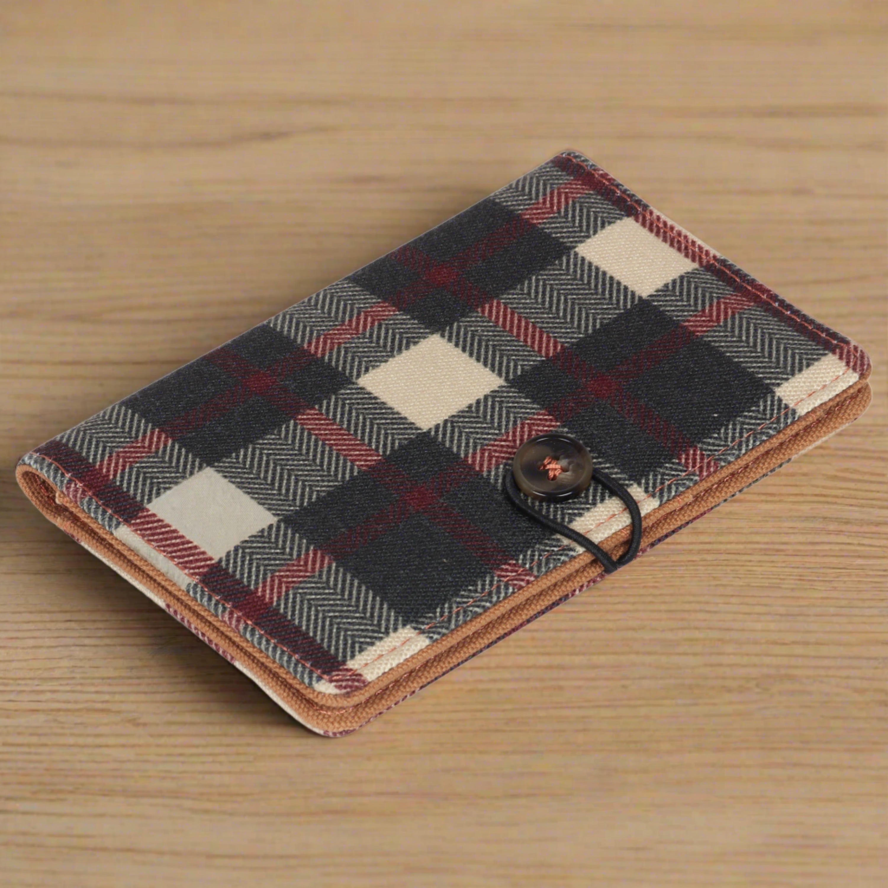 Yellow Tartan Passport Holder