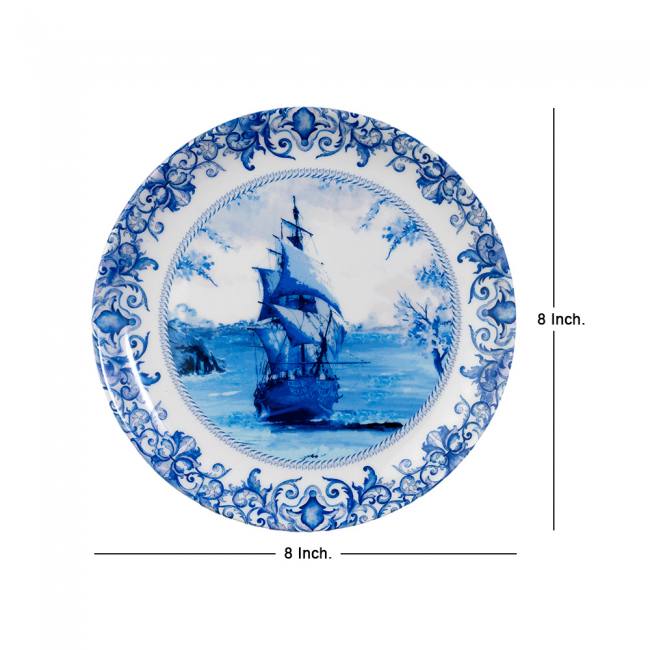 Decorative Wall Plate - Voyage Blue Pottery