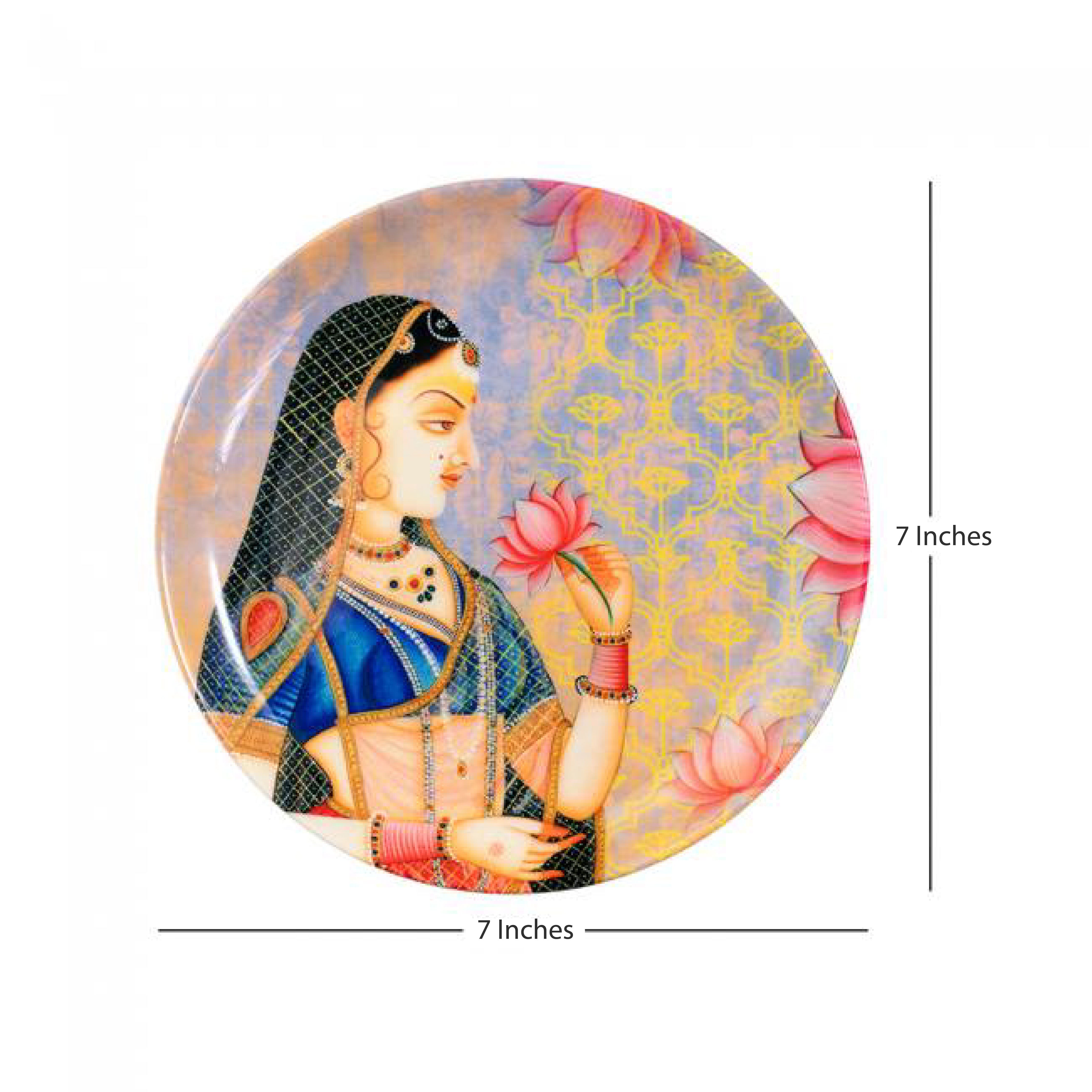 Decorative Wall Plate - Royal Mughal Queen Mumtaz