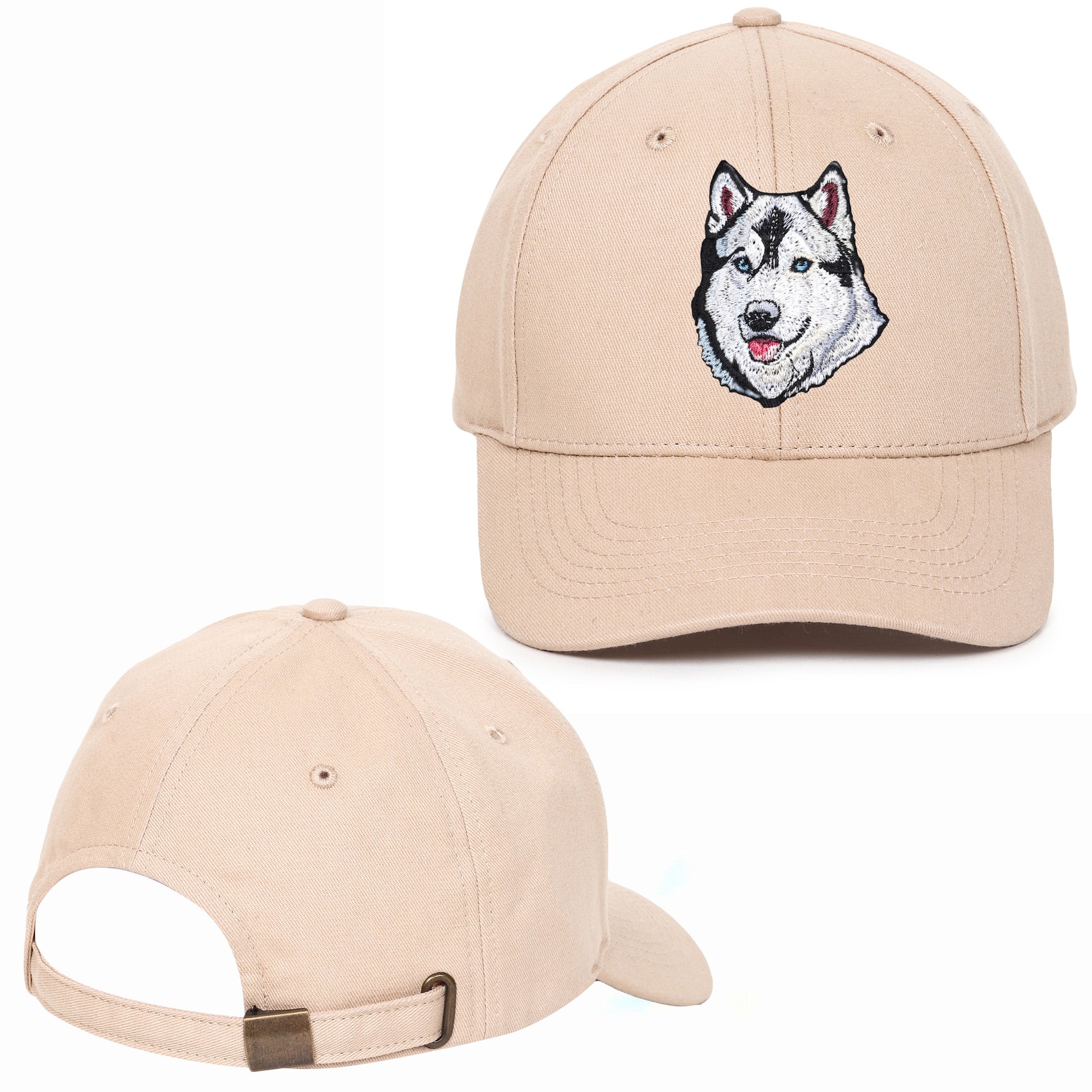 Hound Husky Embroidered Baseball Caps
