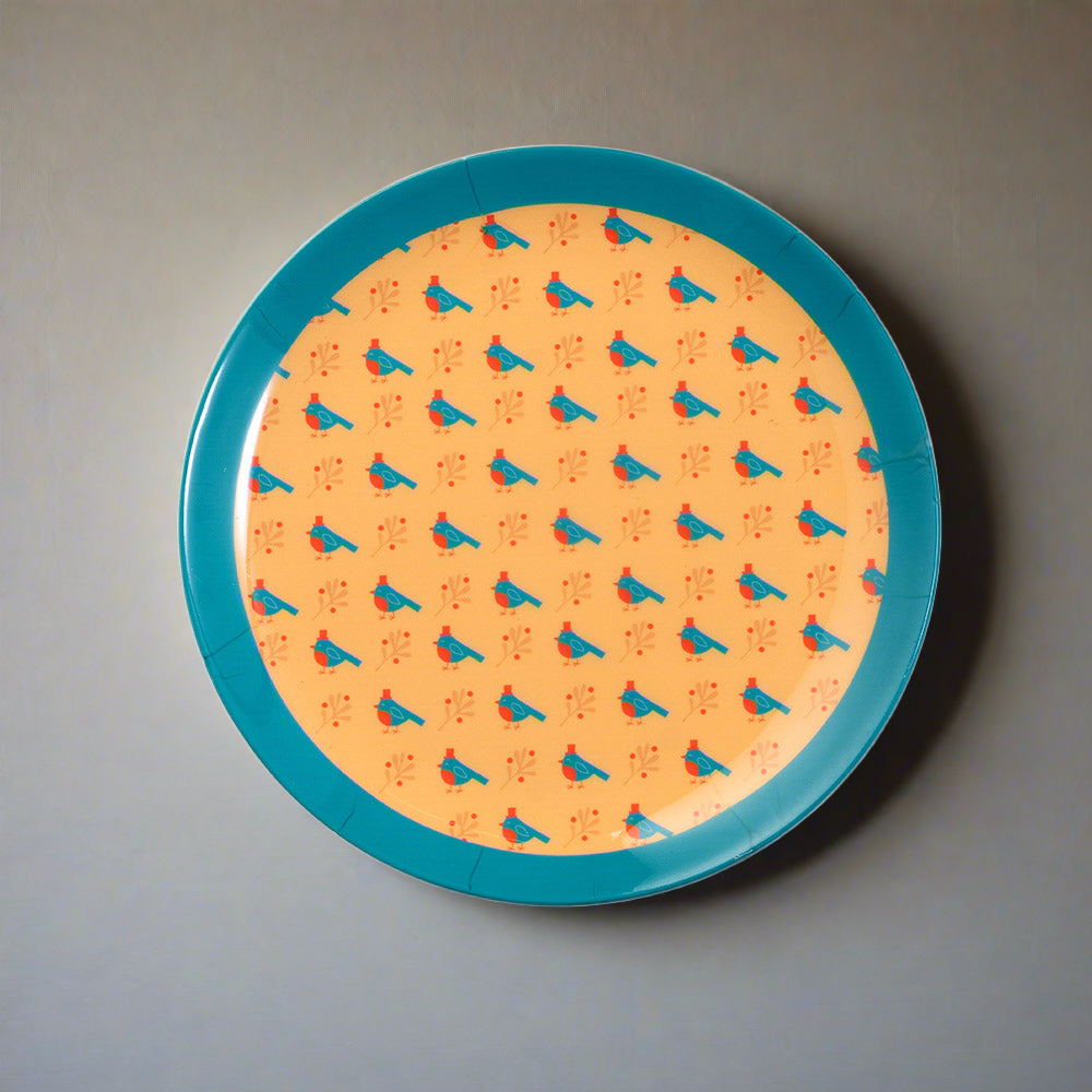 Decorative Wall Plate - Bird Berry
