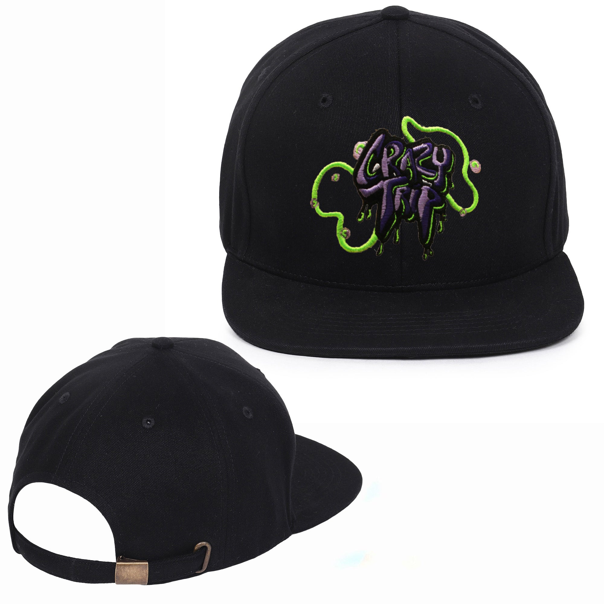 Crazy Time Embroidered Hip Hop Caps