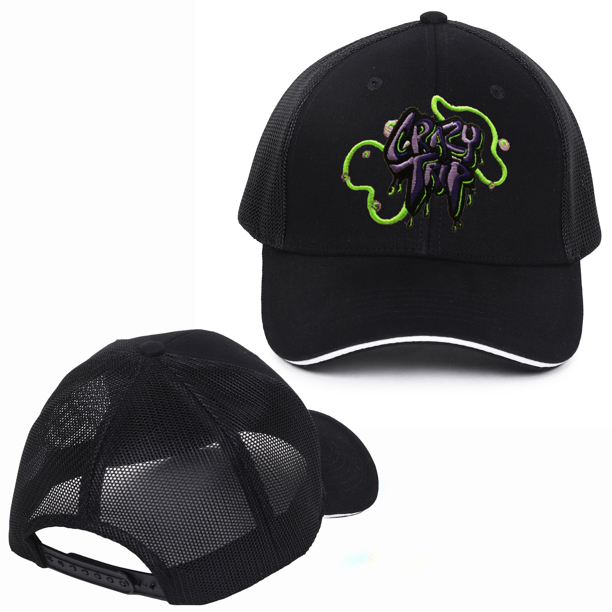 Crazy Time Embroidered Baseball Caps