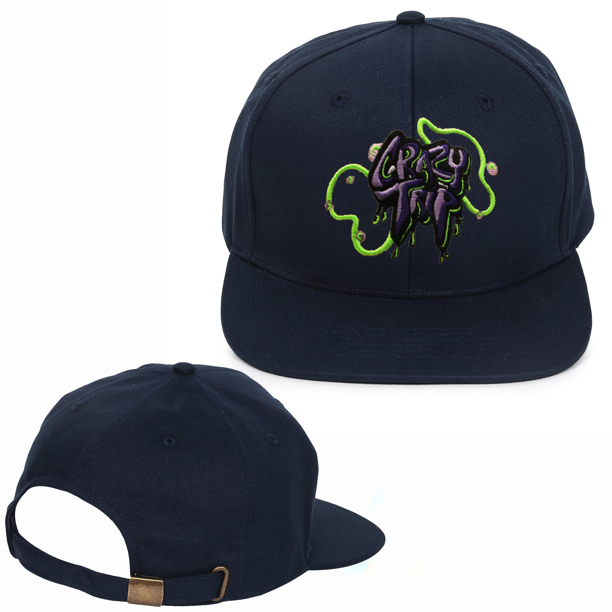 Crazy Time Embroidered Hip Hop Caps