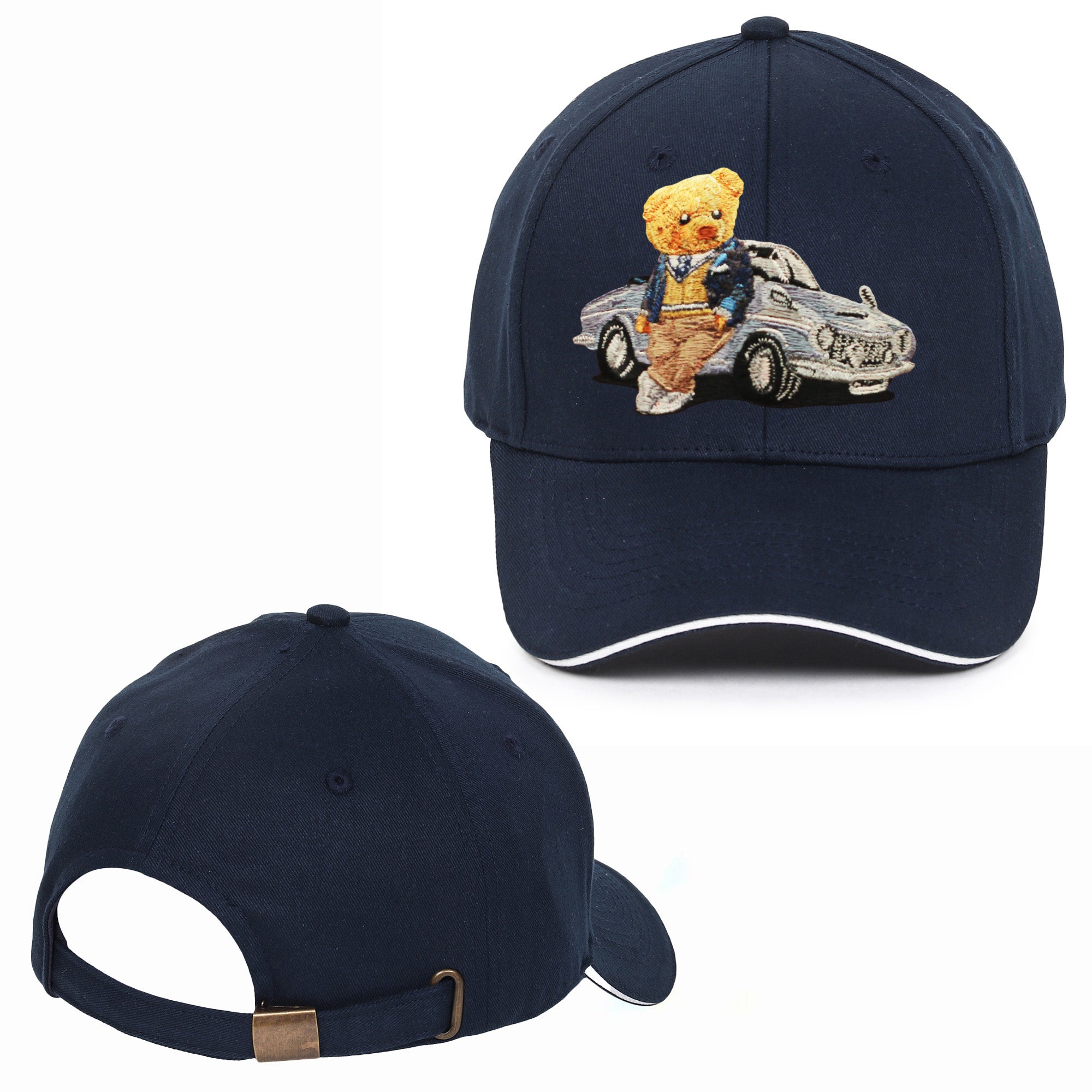 Car Bear Embroidered Baseball Caps