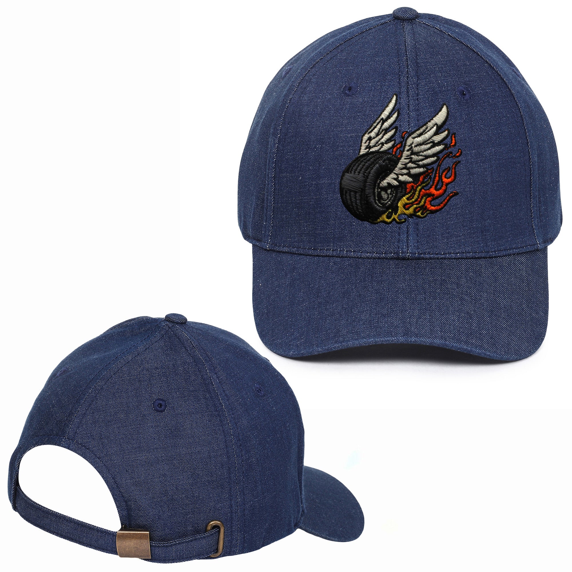 Rider Embroidered Baseball Caps