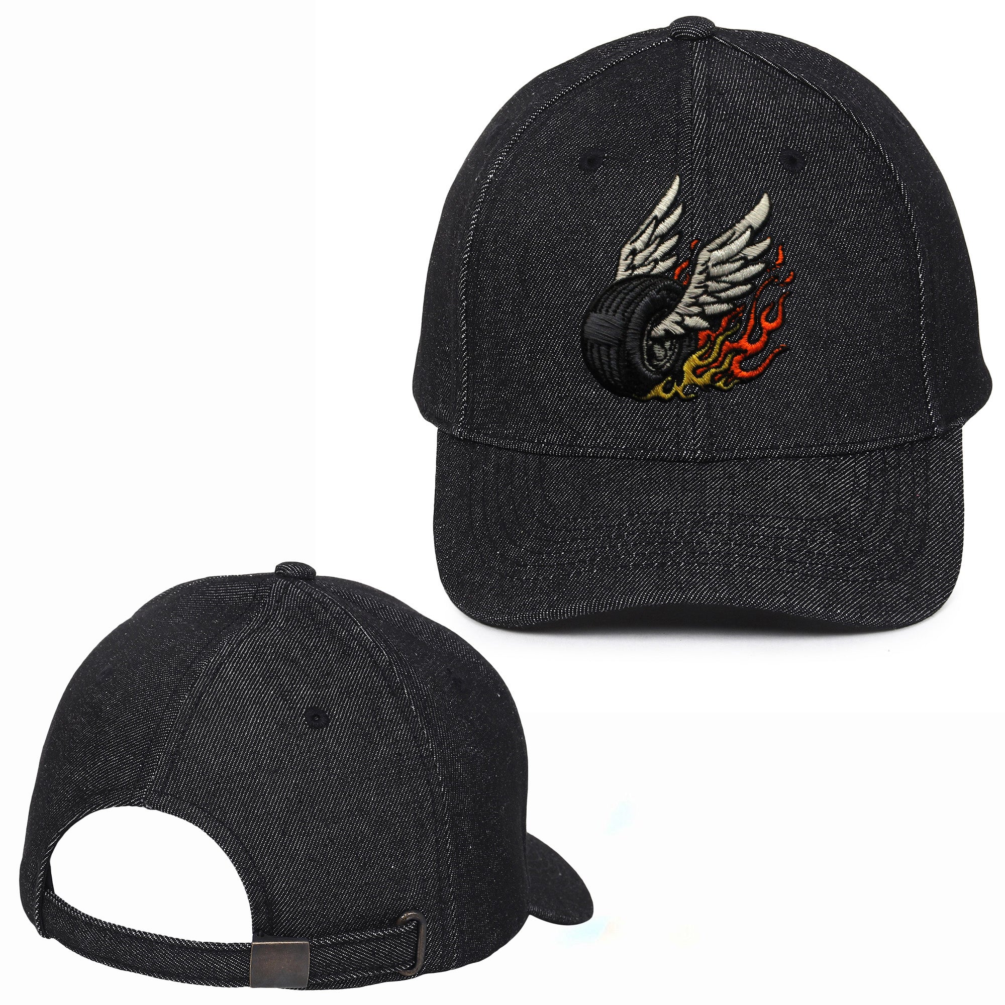 Rider Embroidered Baseball Caps