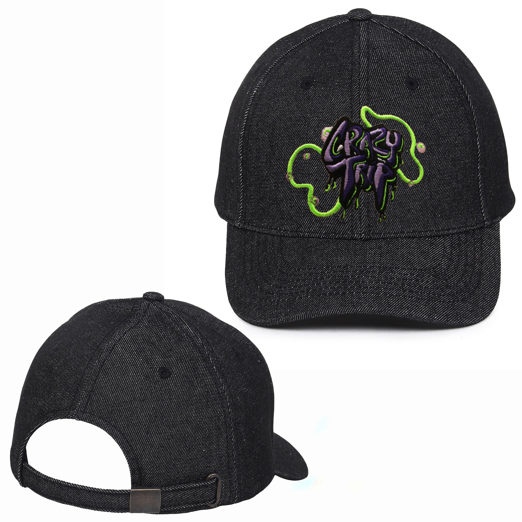 Crazy Time Embroidered Baseball Caps