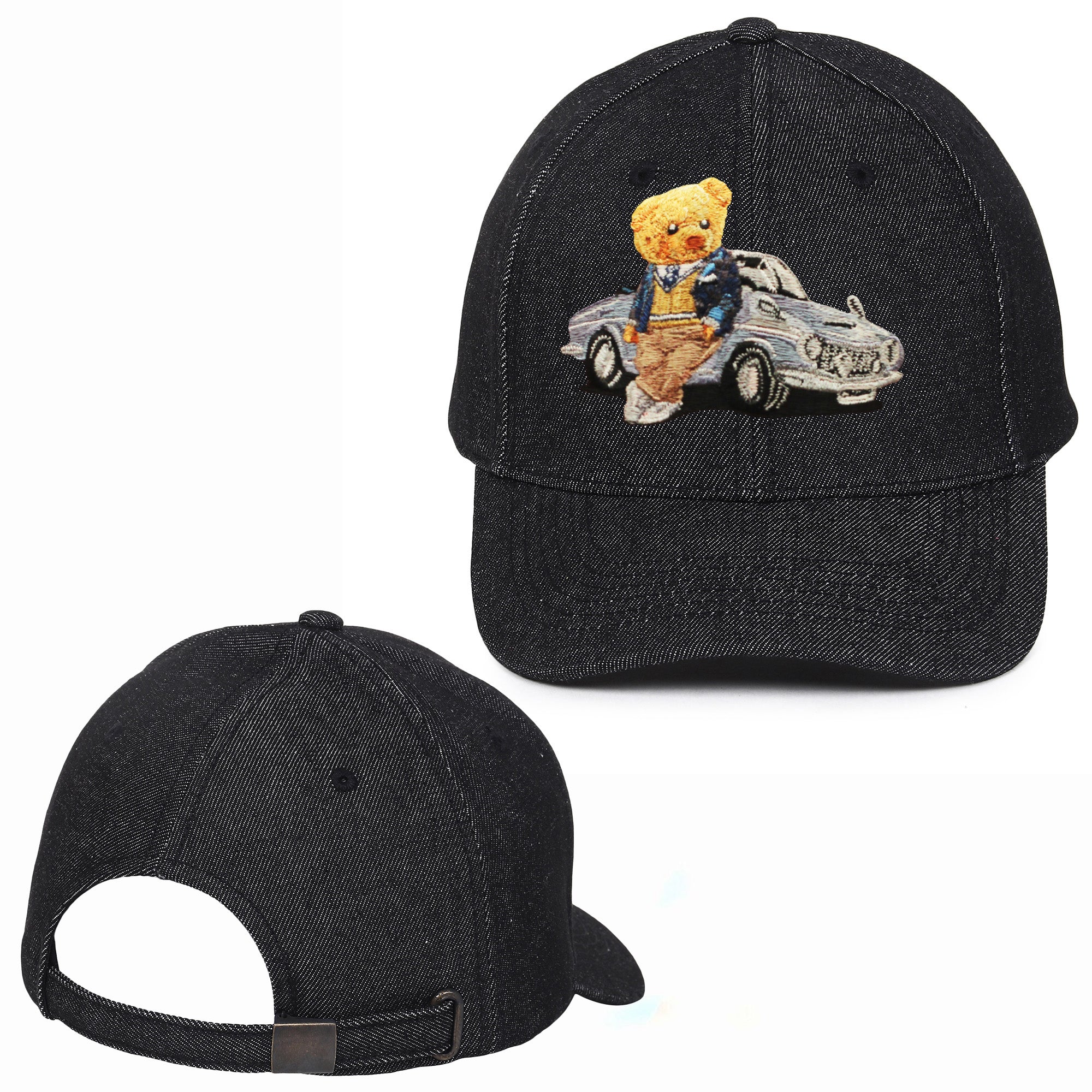 Car Bear Embroidered Baseball Caps