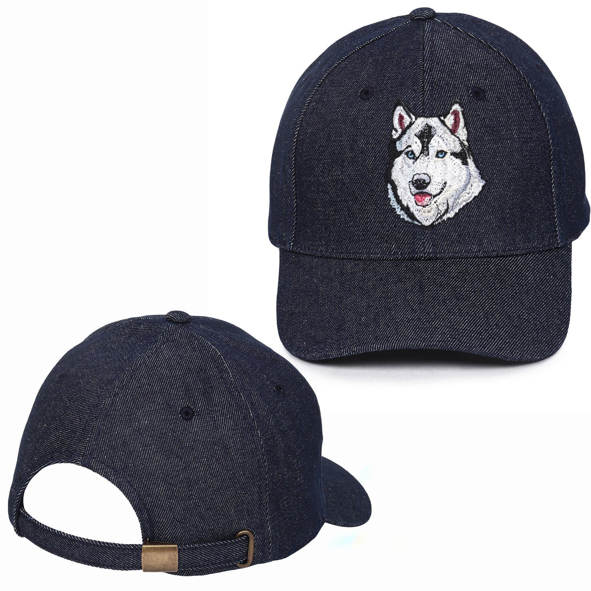 Hound Husky Embroidered Baseball Caps