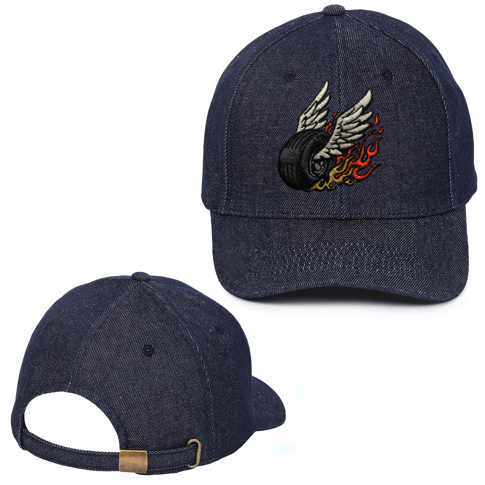 Rider Embroidered Baseball Caps