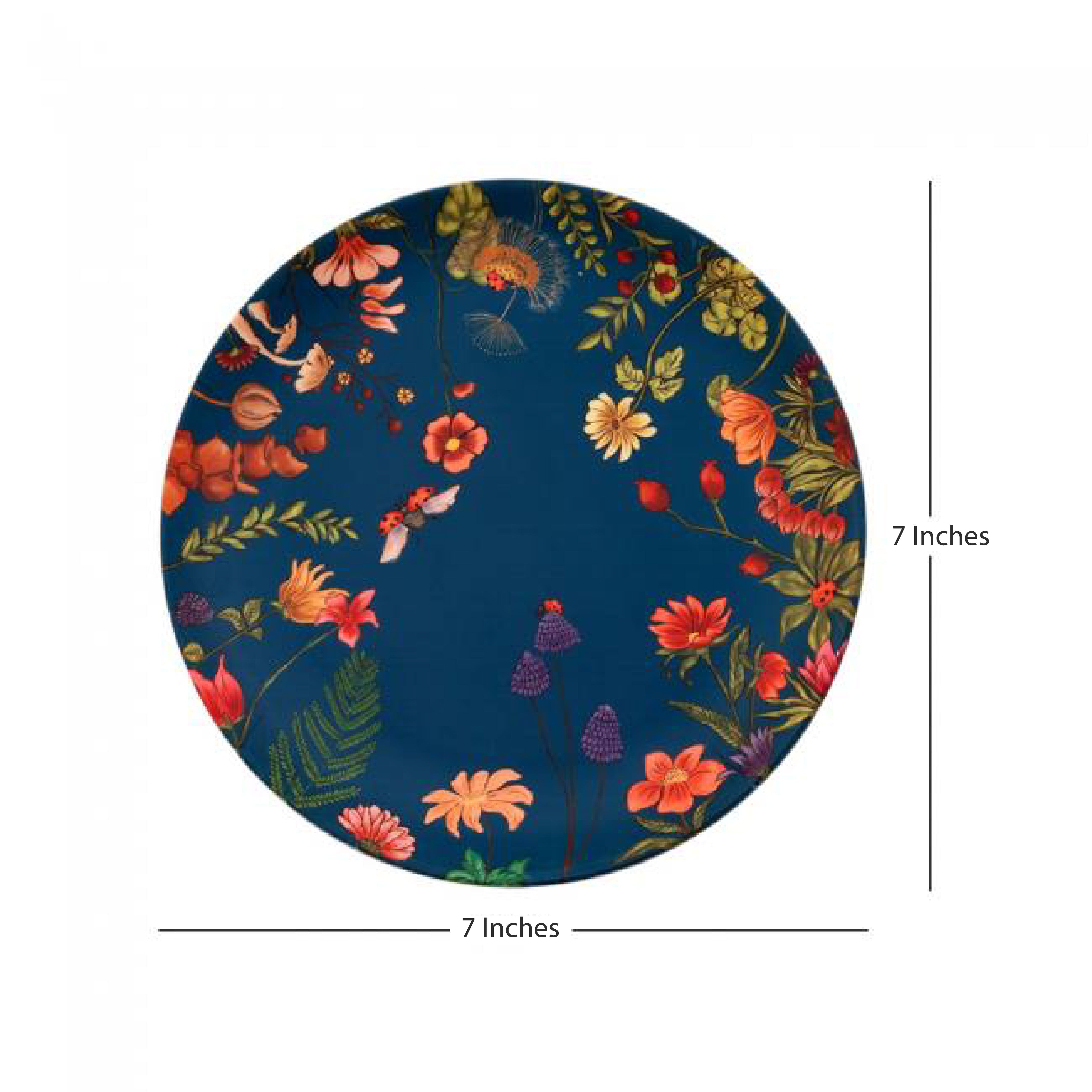 Decorative Wall Plates Combo (Set of 2) - Floral Bliss