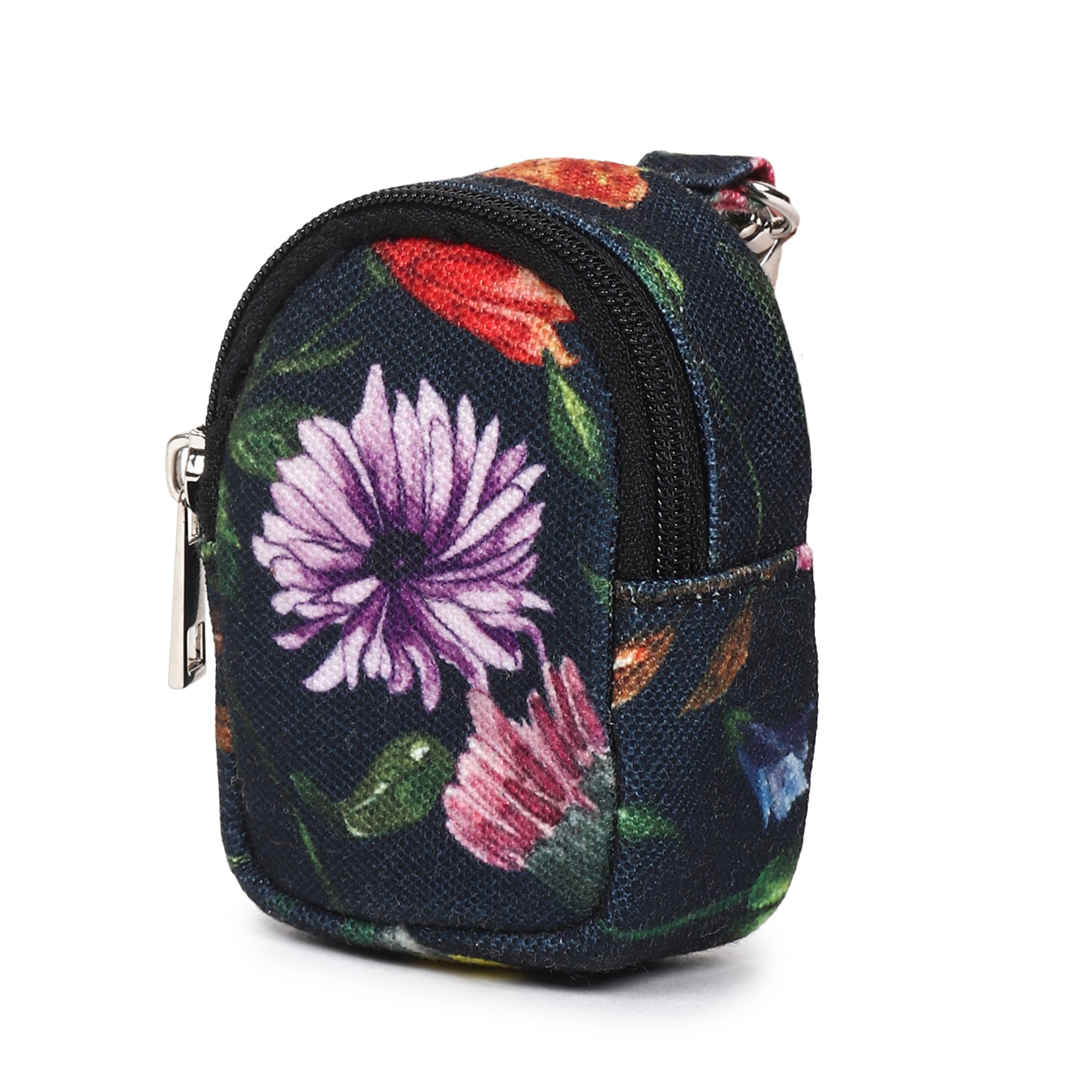 floral printed earpod case and coin pouch