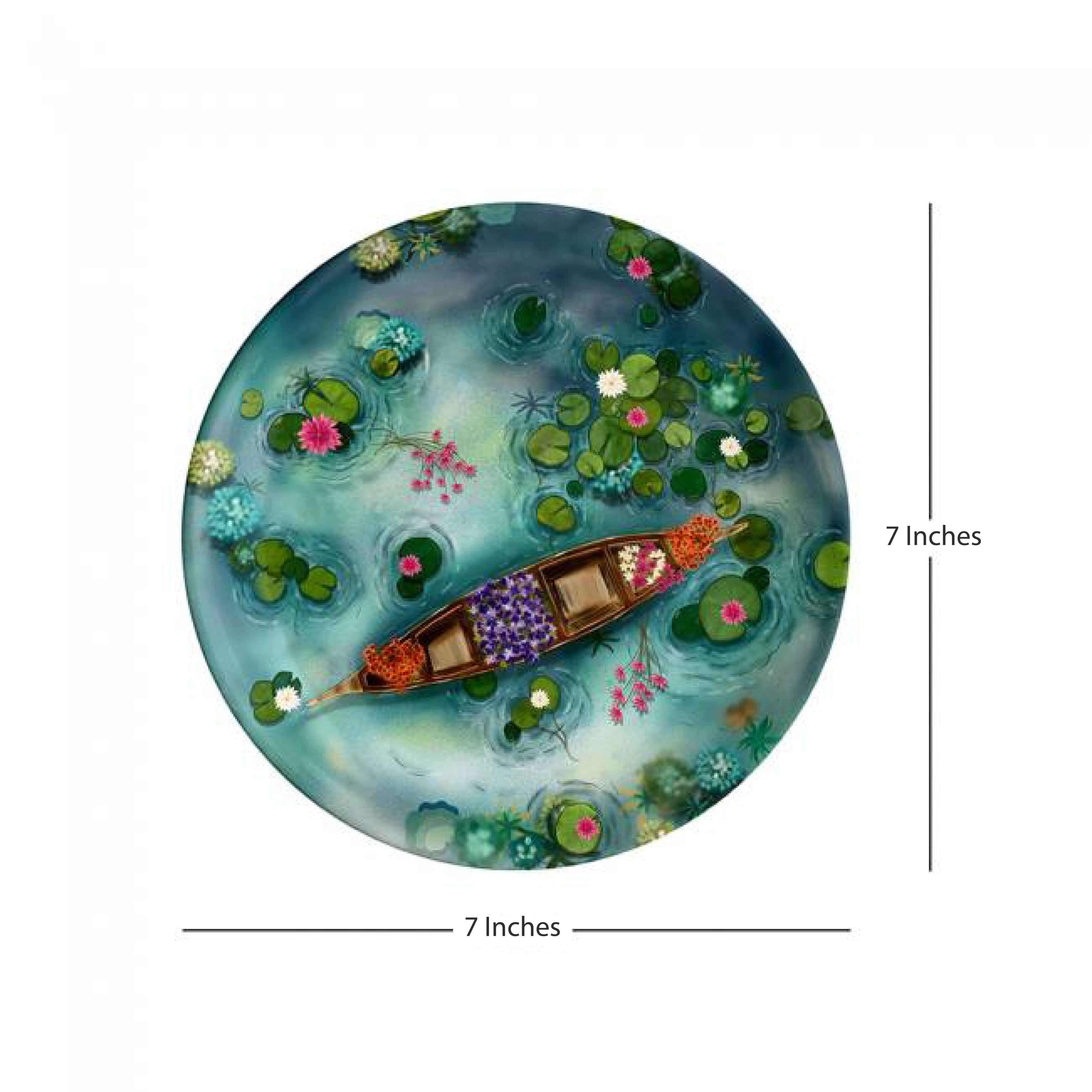 Decorative Wall Plate - Water Boat