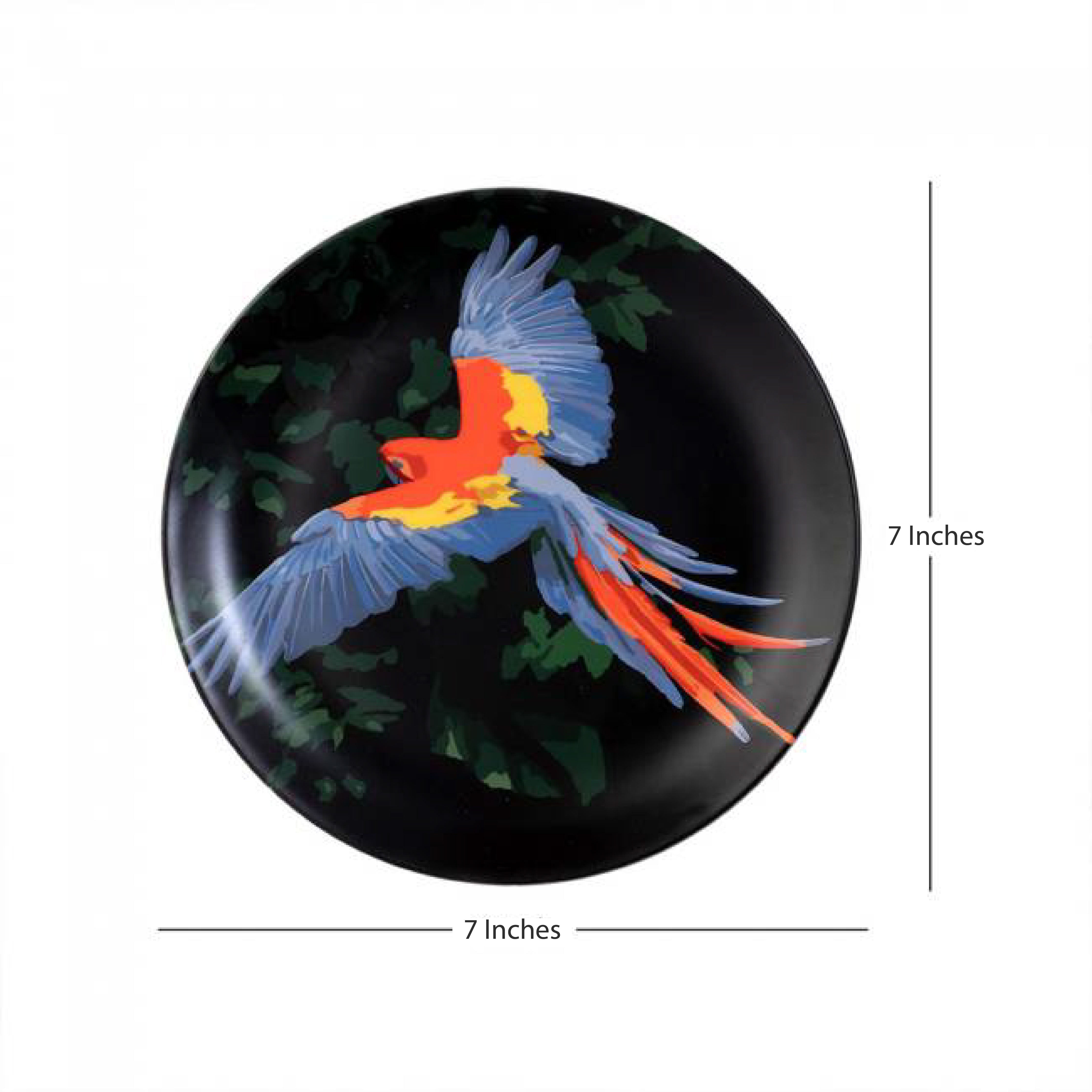 Decorative Wall Plate - Macaw parrot