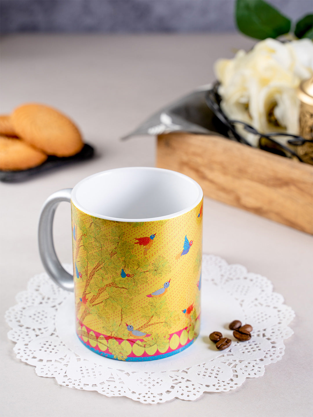 Silver Mugs - Gond Art