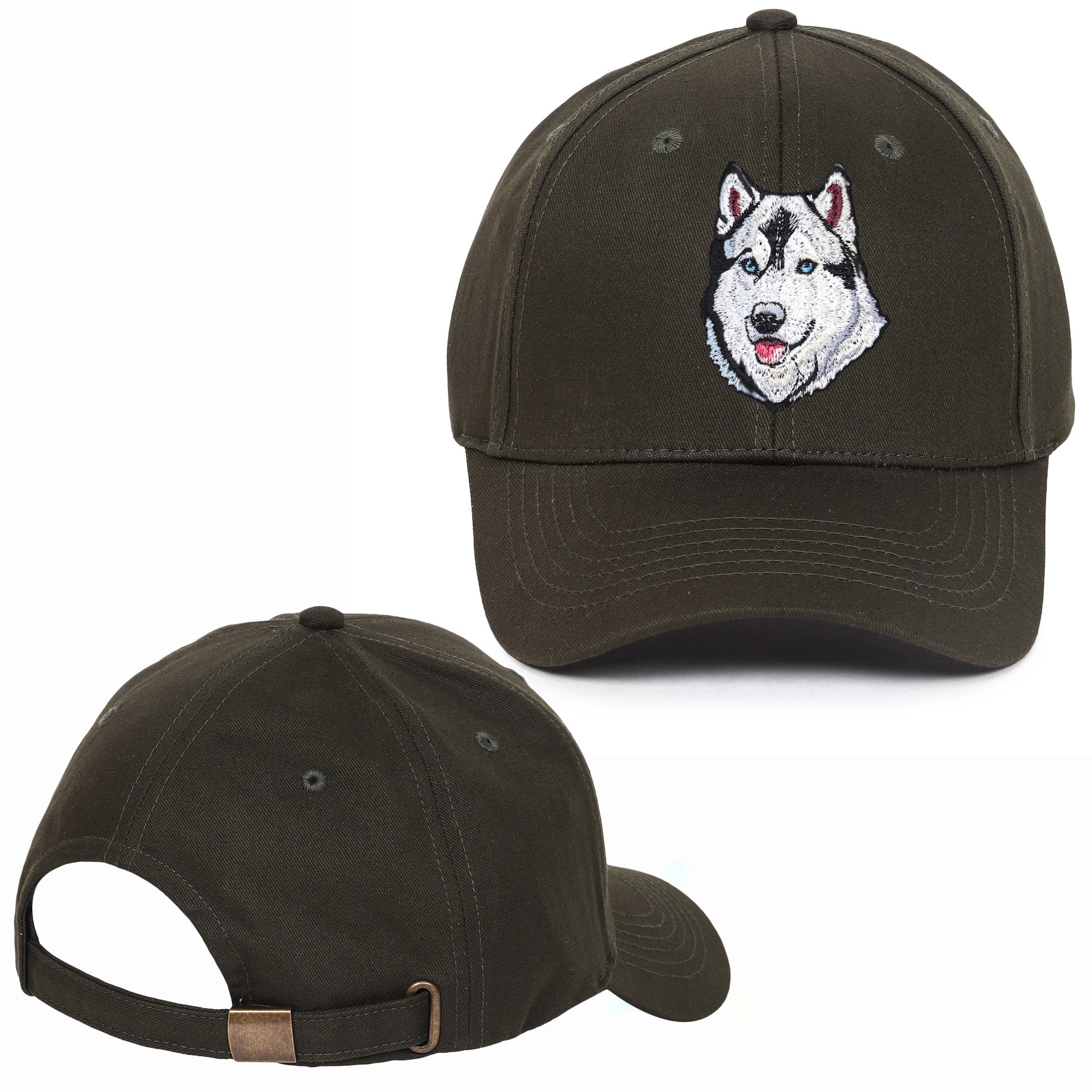 Hound Husky Embroidered Baseball Caps