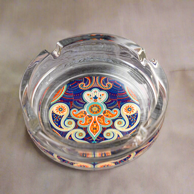 glass ashtray cigar