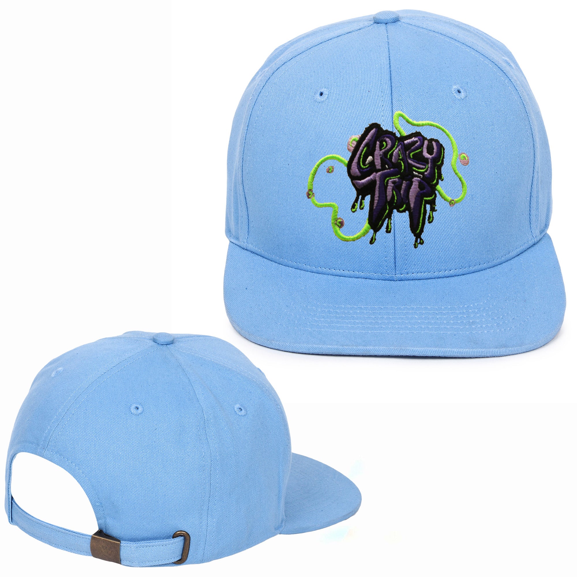 Crazy Time Embroidered Hip Hop Caps