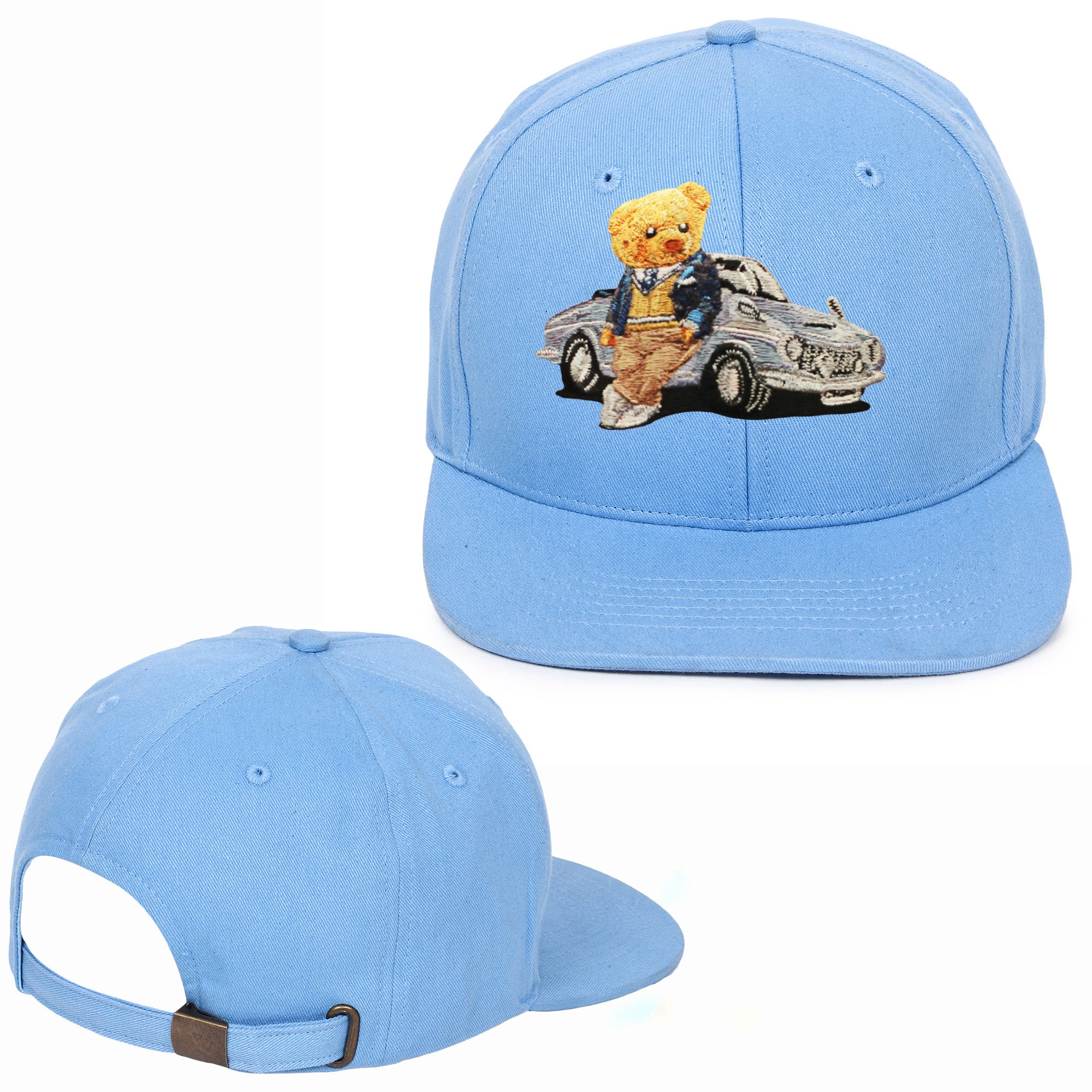 Car Bear Embroidered Hip Hop Caps
