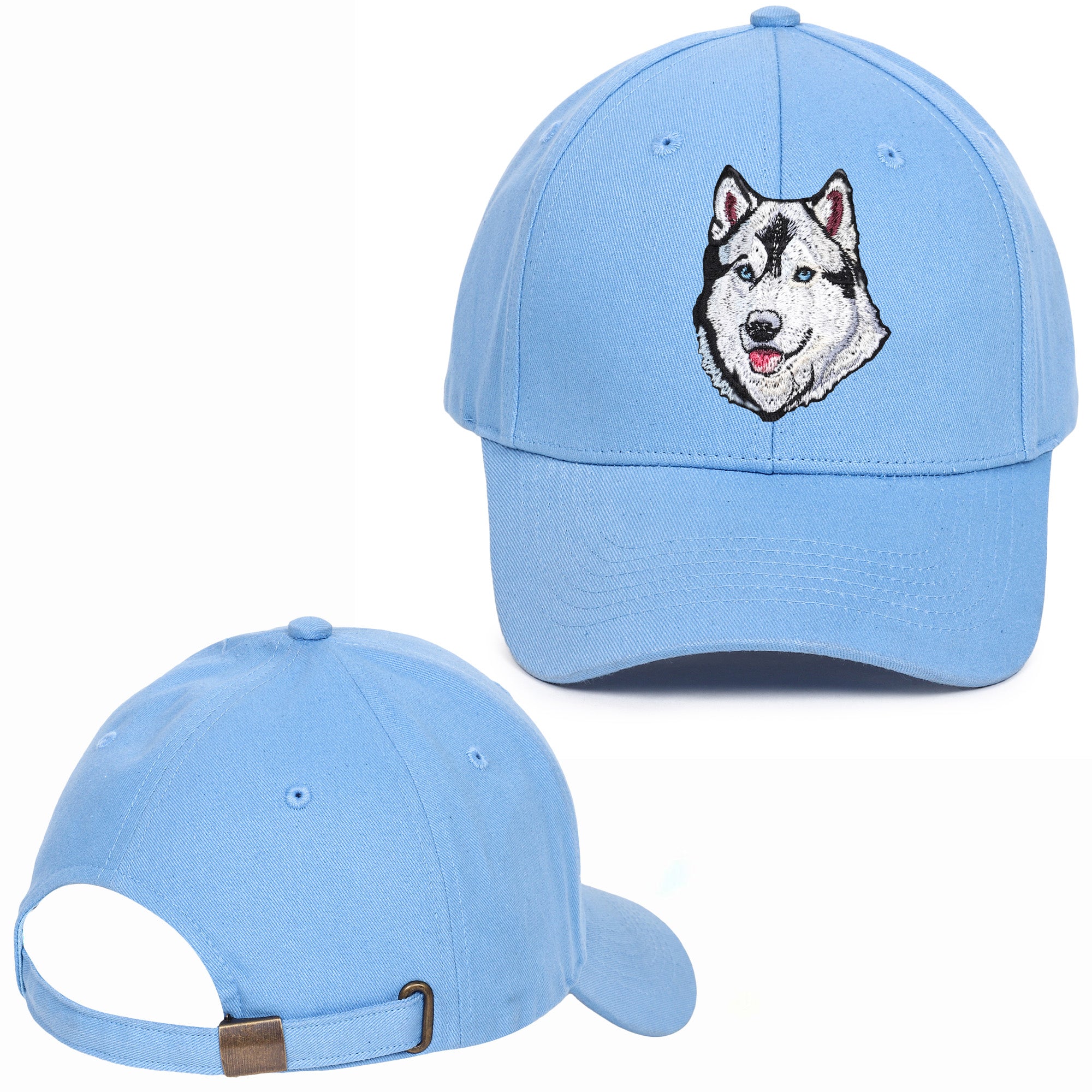 Hound Husky Embroidered Baseball Caps