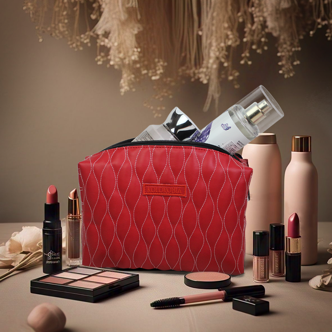 Red Romance Makeup Pouch