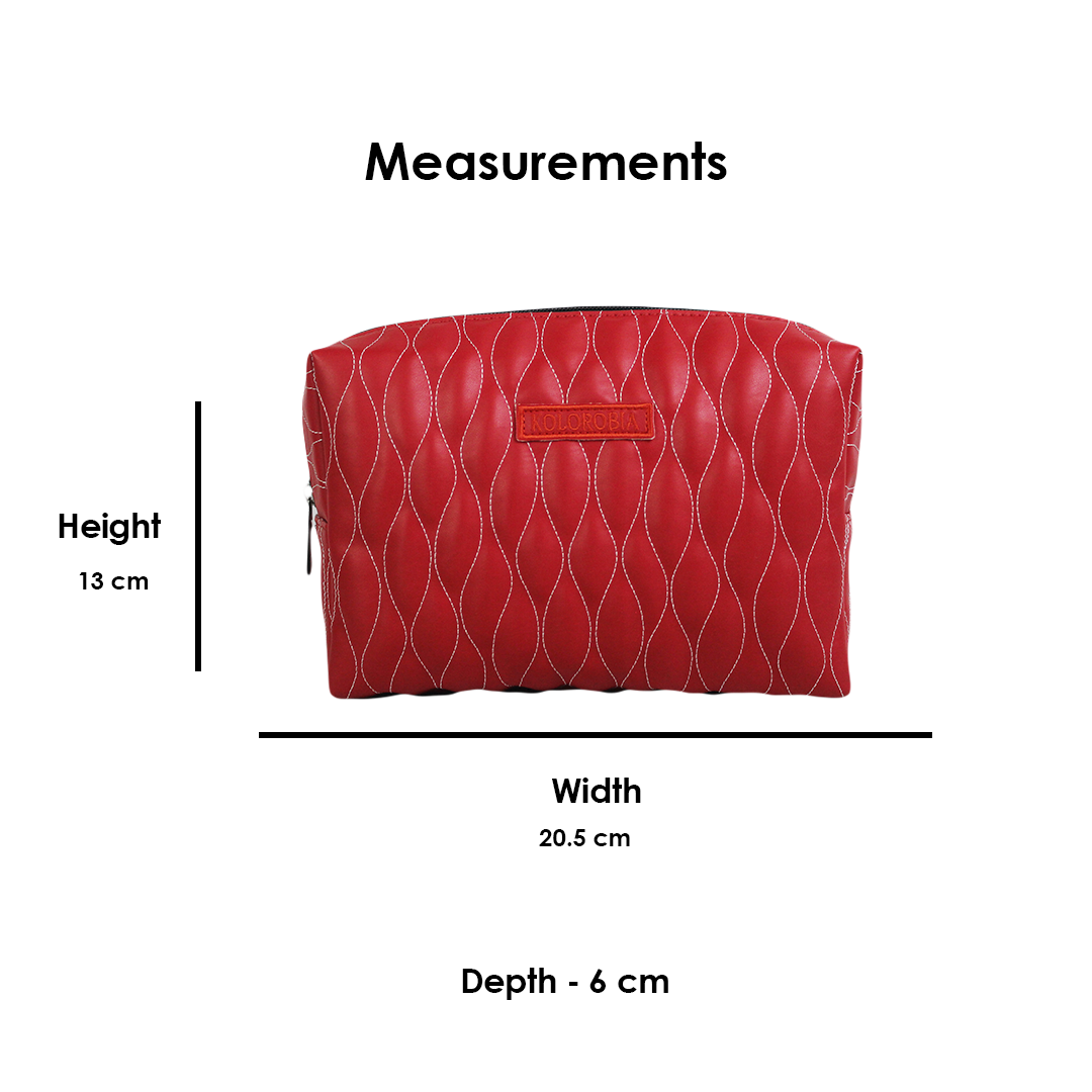 Red Romance Makeup Pouch
