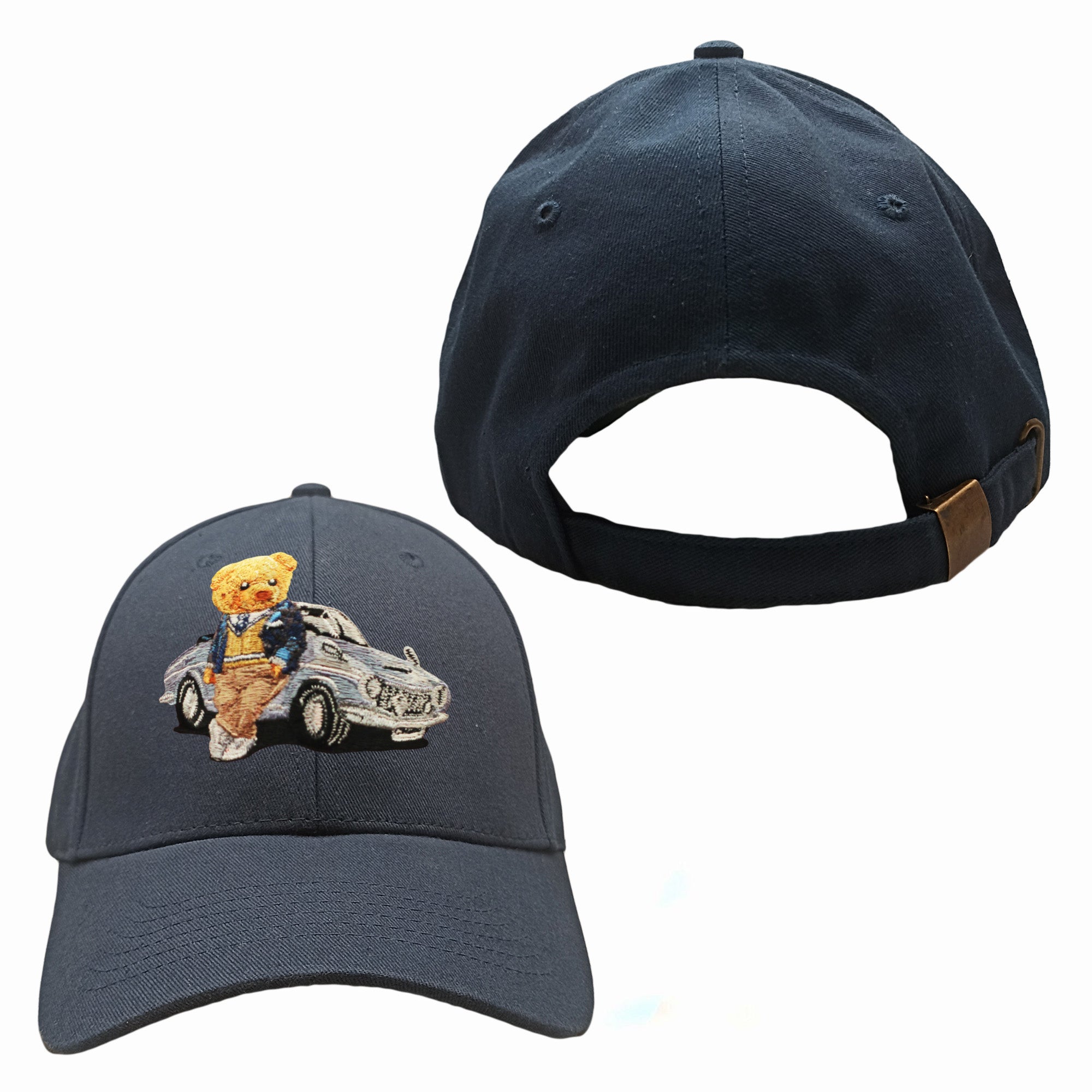 Car Bear Embroidered Baseball Caps