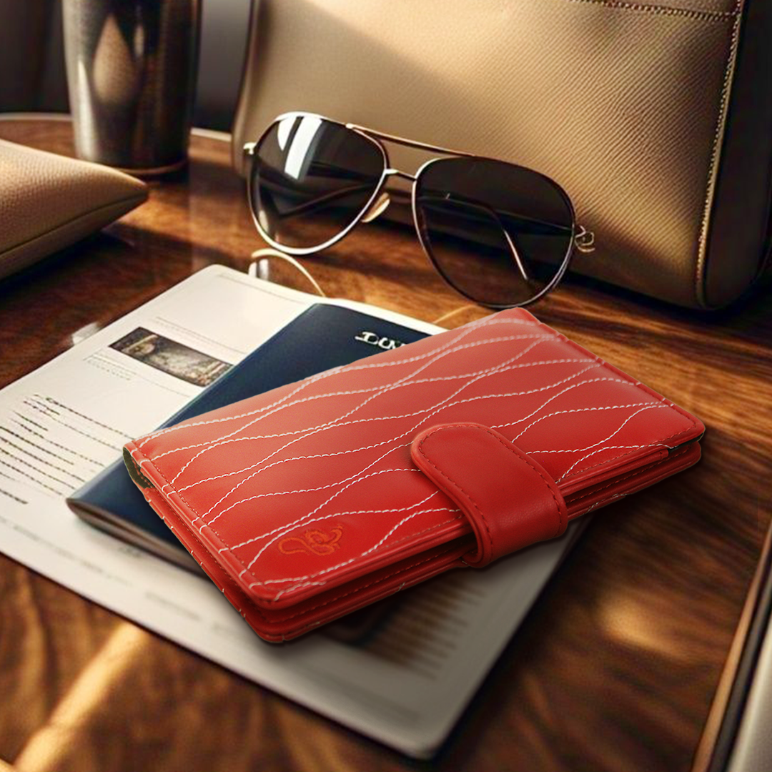 Red Romance Passport Cover