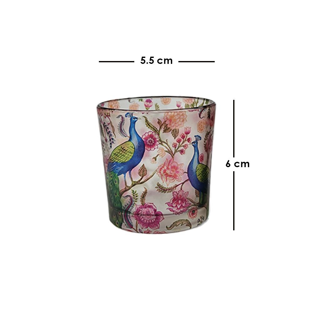 Candle Votives (Set of 2) - Garden Jewel Peacock