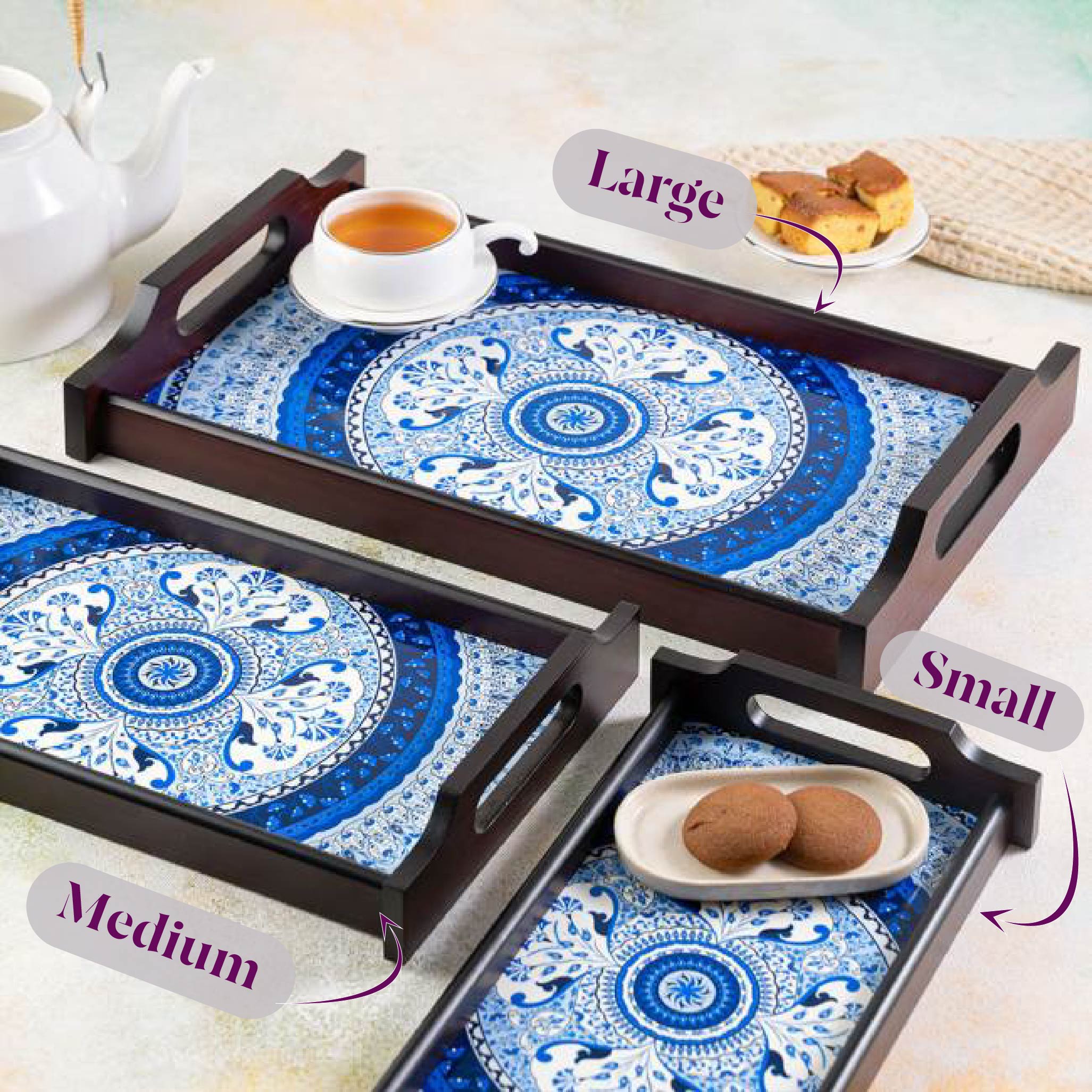 Wooden Trays - Pristine Turkish