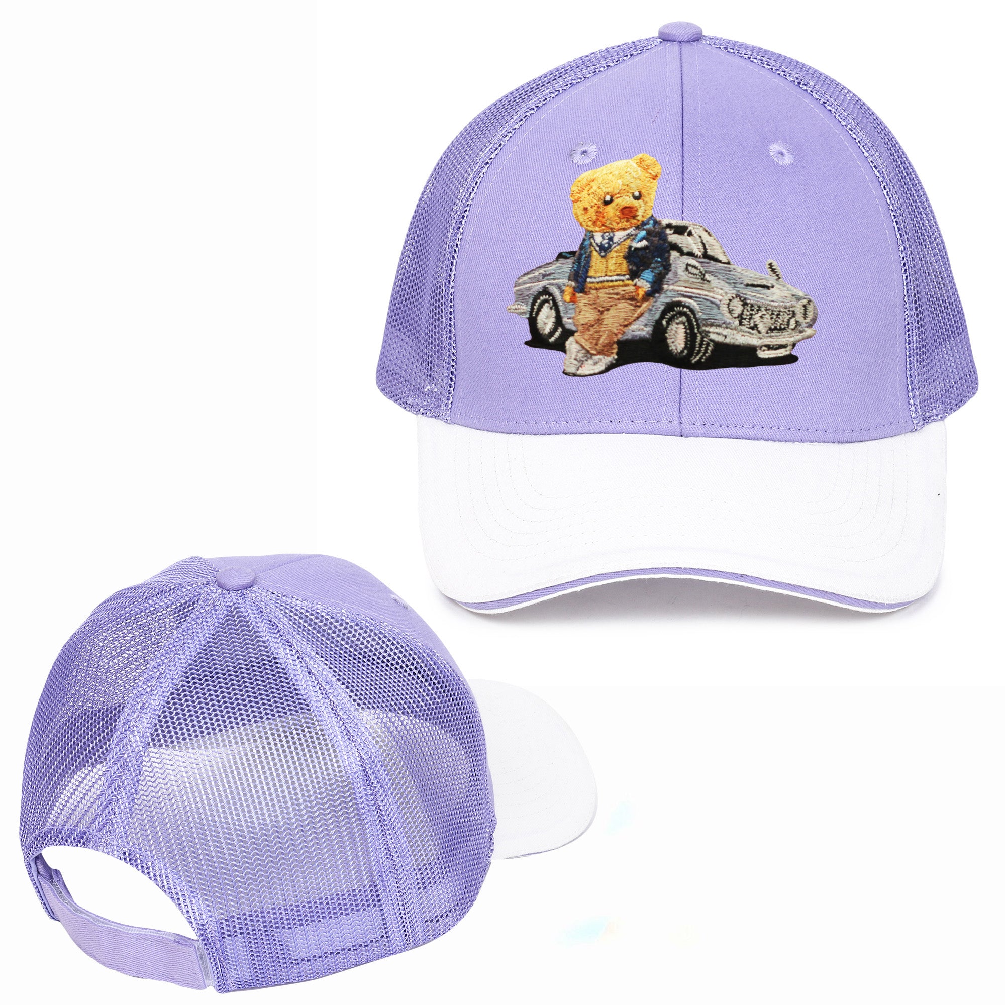 Car Bear Embroidered Baseball Caps