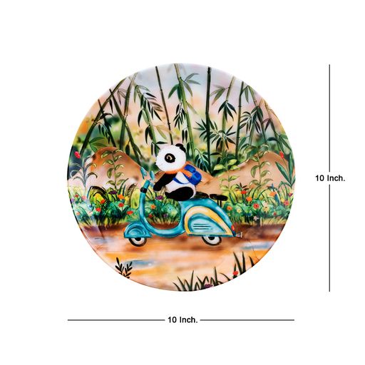 Decorative Wall Plates -Riding Panda