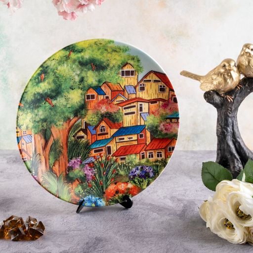 Decorative Wall Plates - A close-Knit Town