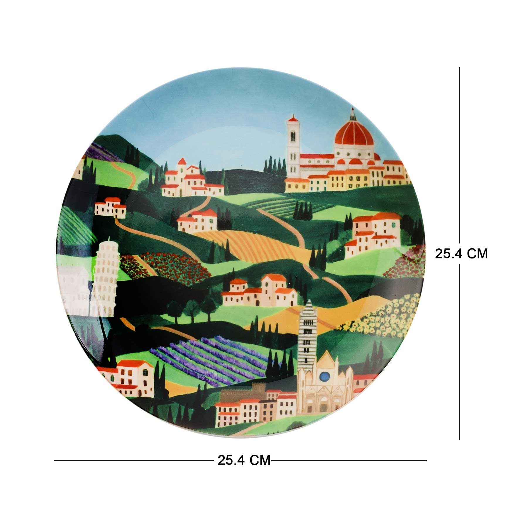 Decorative Wall Plates -Taking a stroll in tuscany