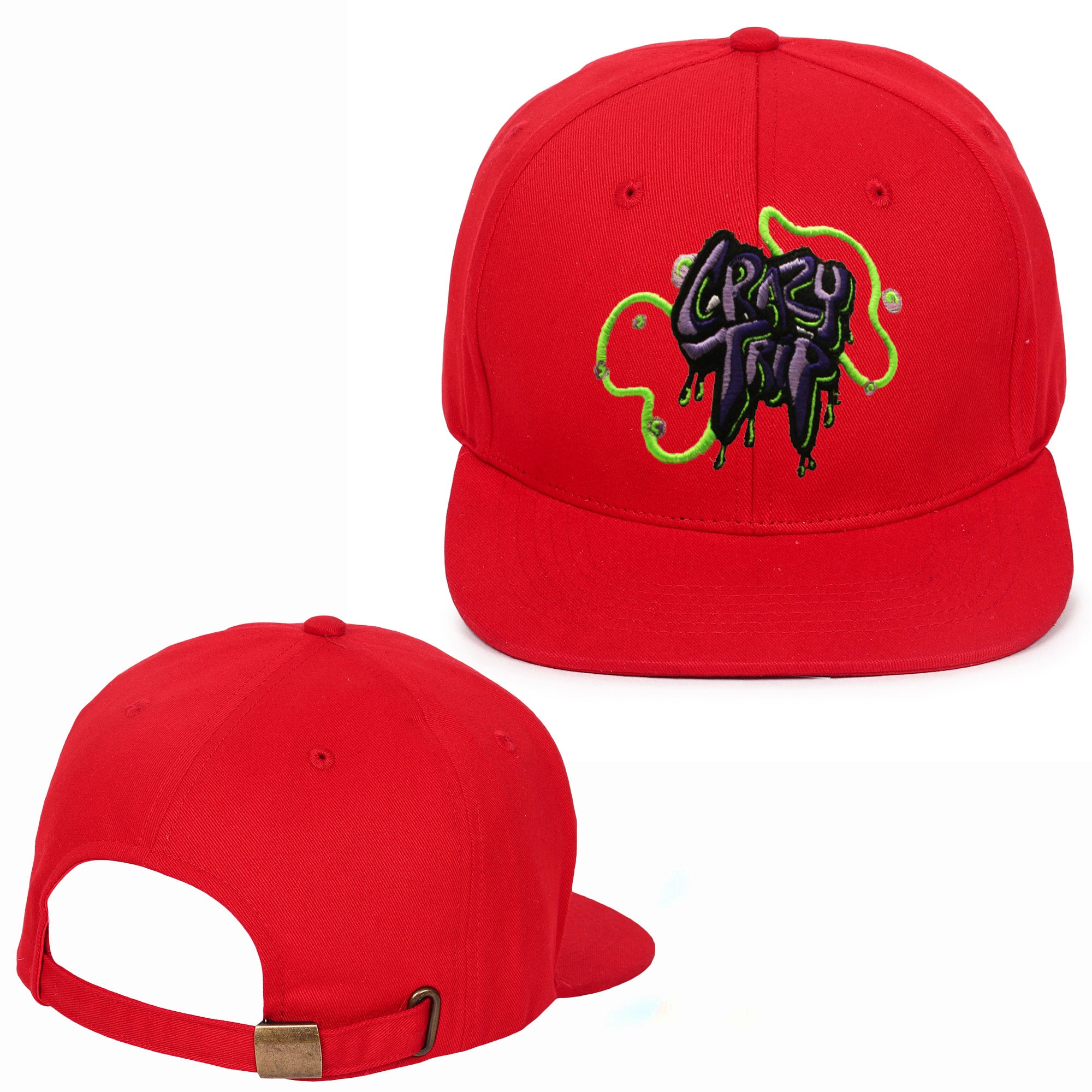 Crazy Time Embroidered Hip Hop Caps