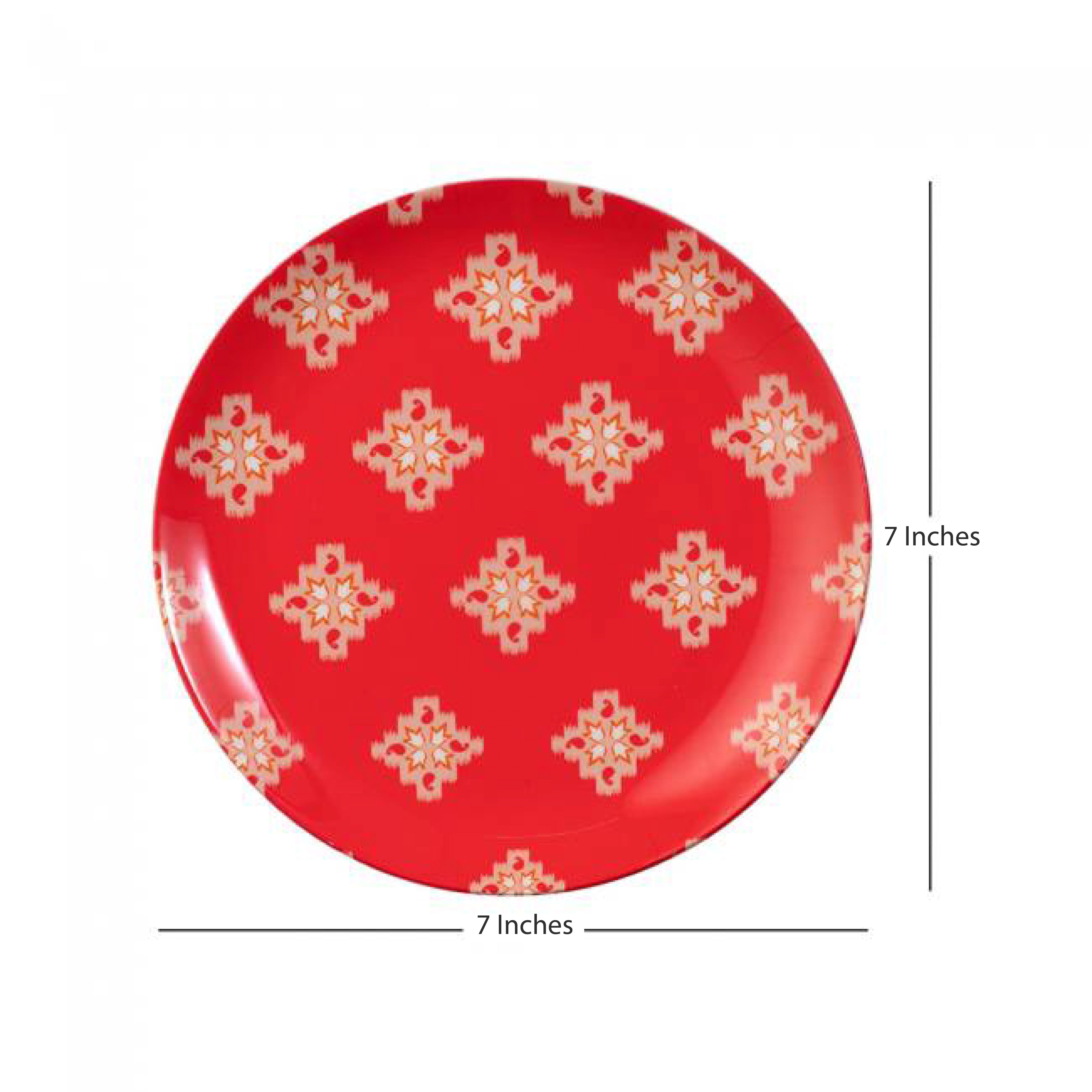 Decorative Wall Plate - Babur (Red)