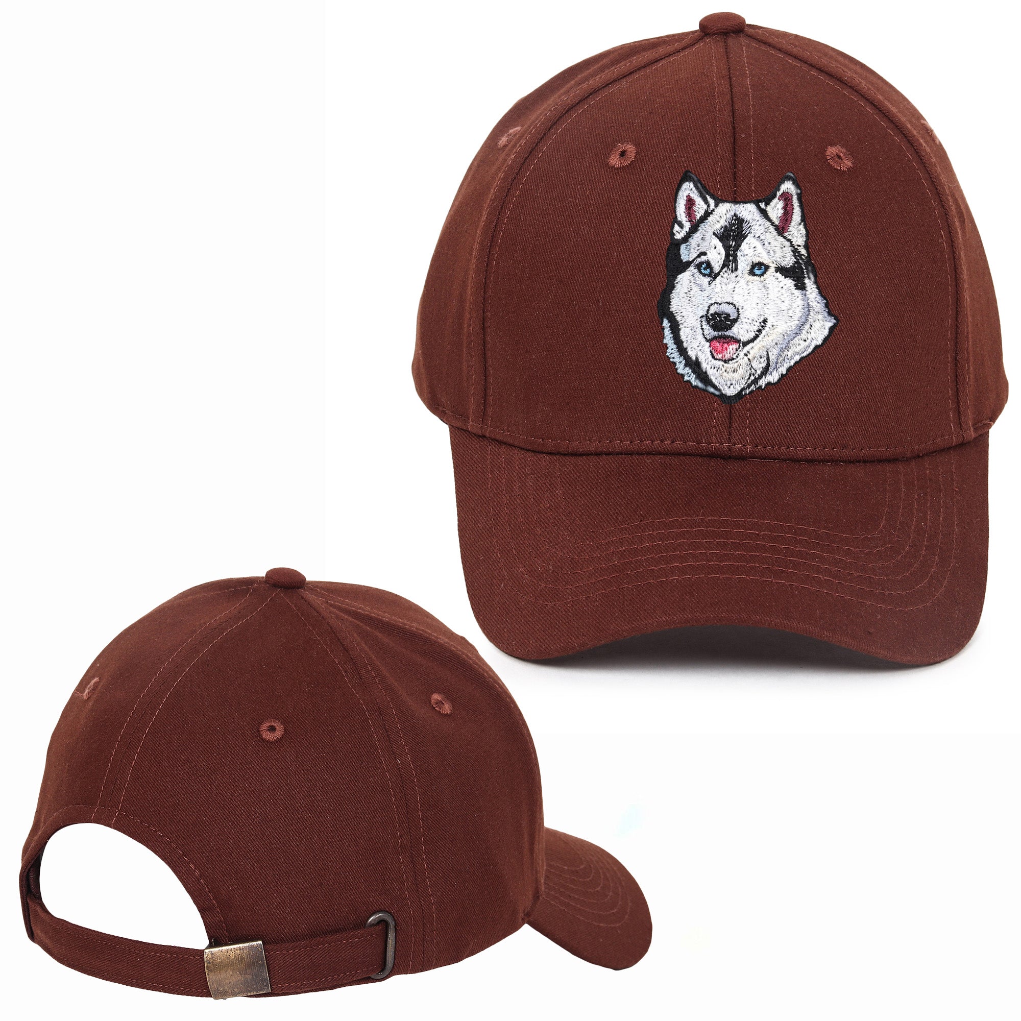 Hound Husky Embroidered Baseball Caps