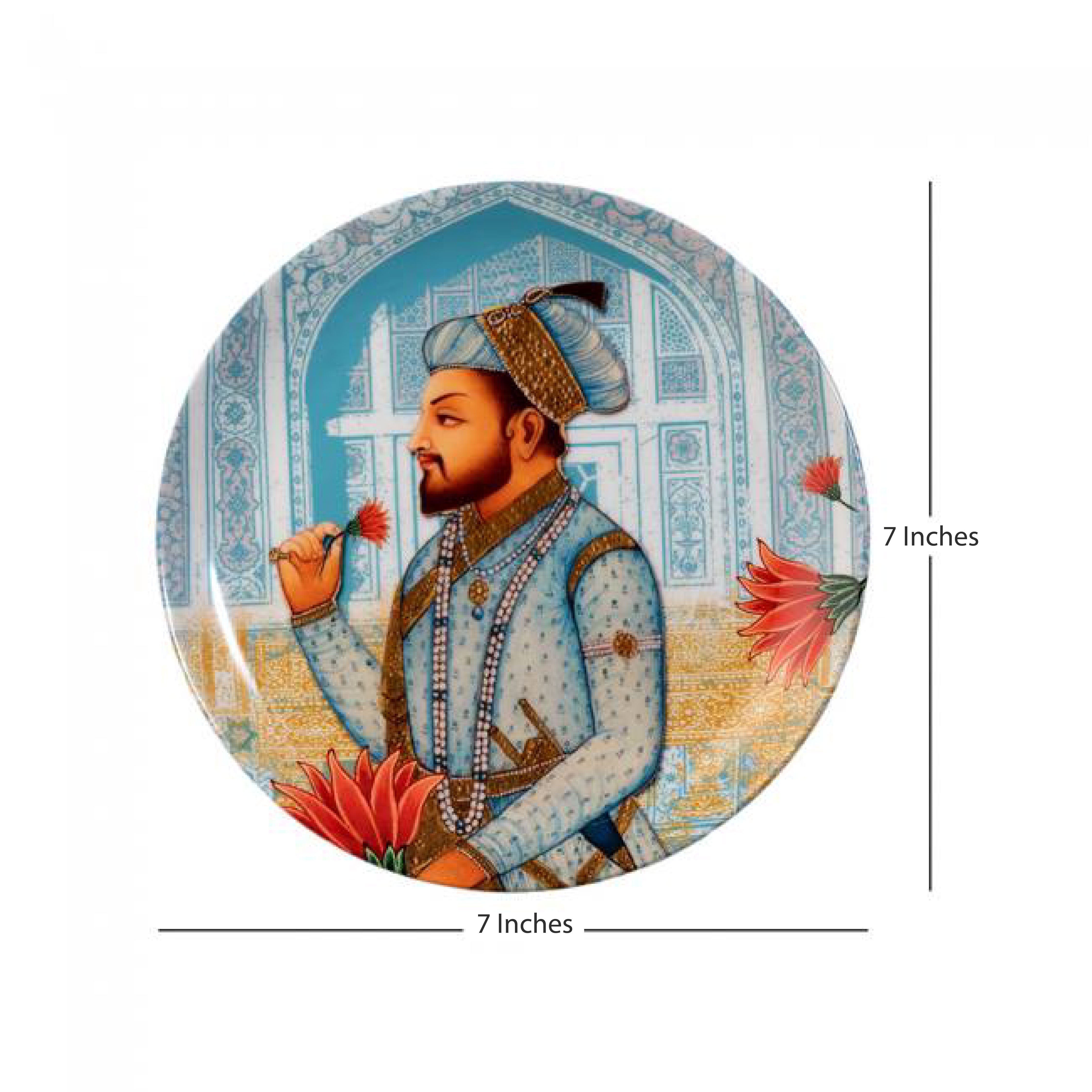Decorative Wall Plate - Mughal Emperor Shah Jahan
