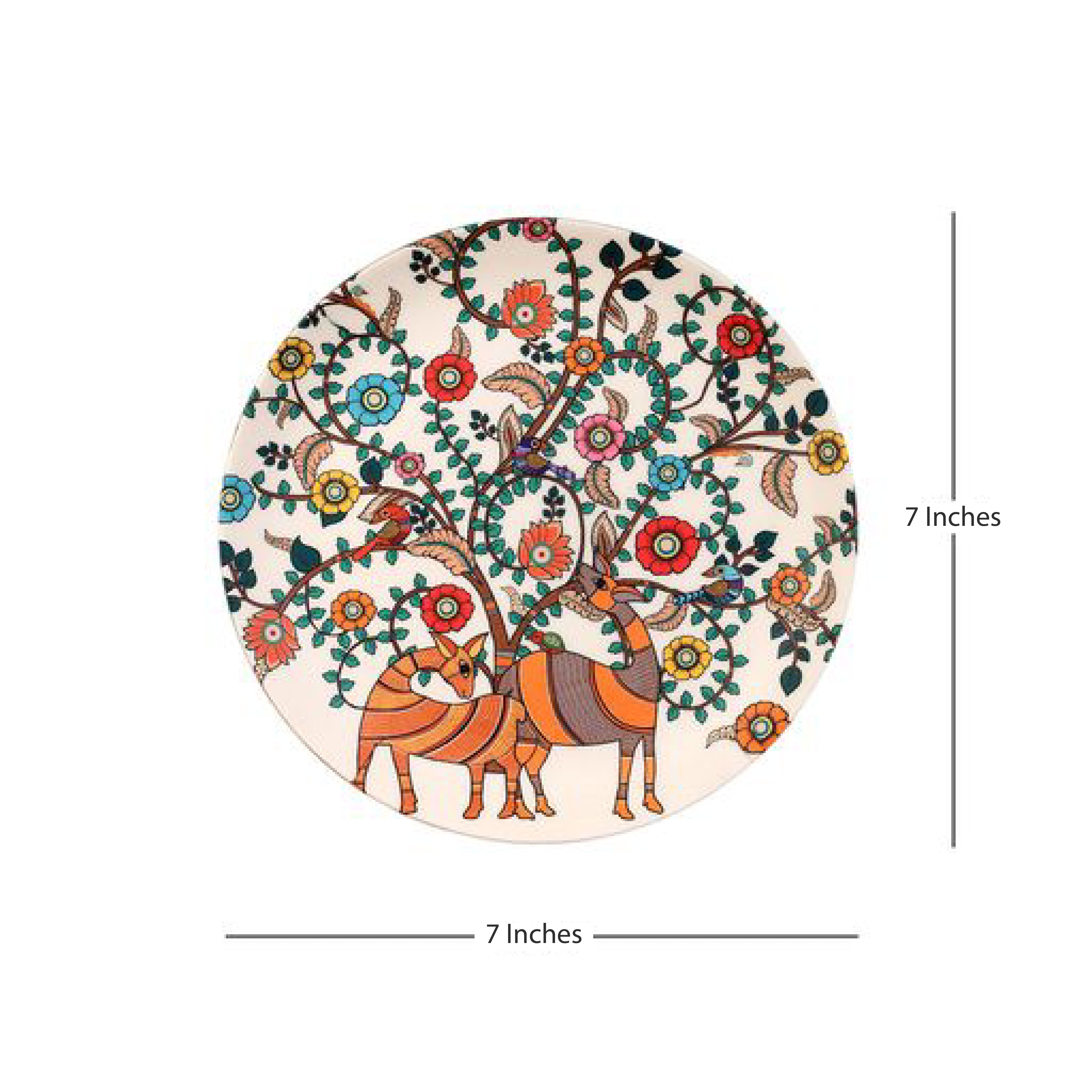 Decorative Wall Plates - Madhubani Art