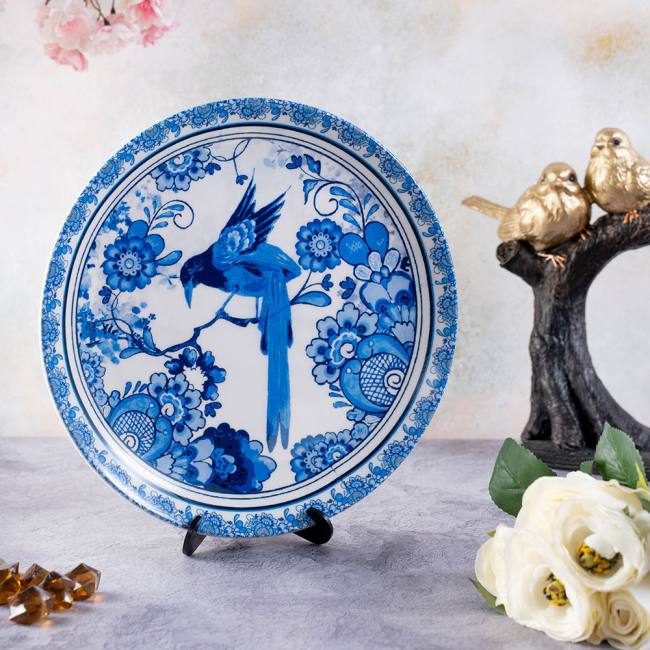 Decorative Wall Plate - Blue Bird Pottery