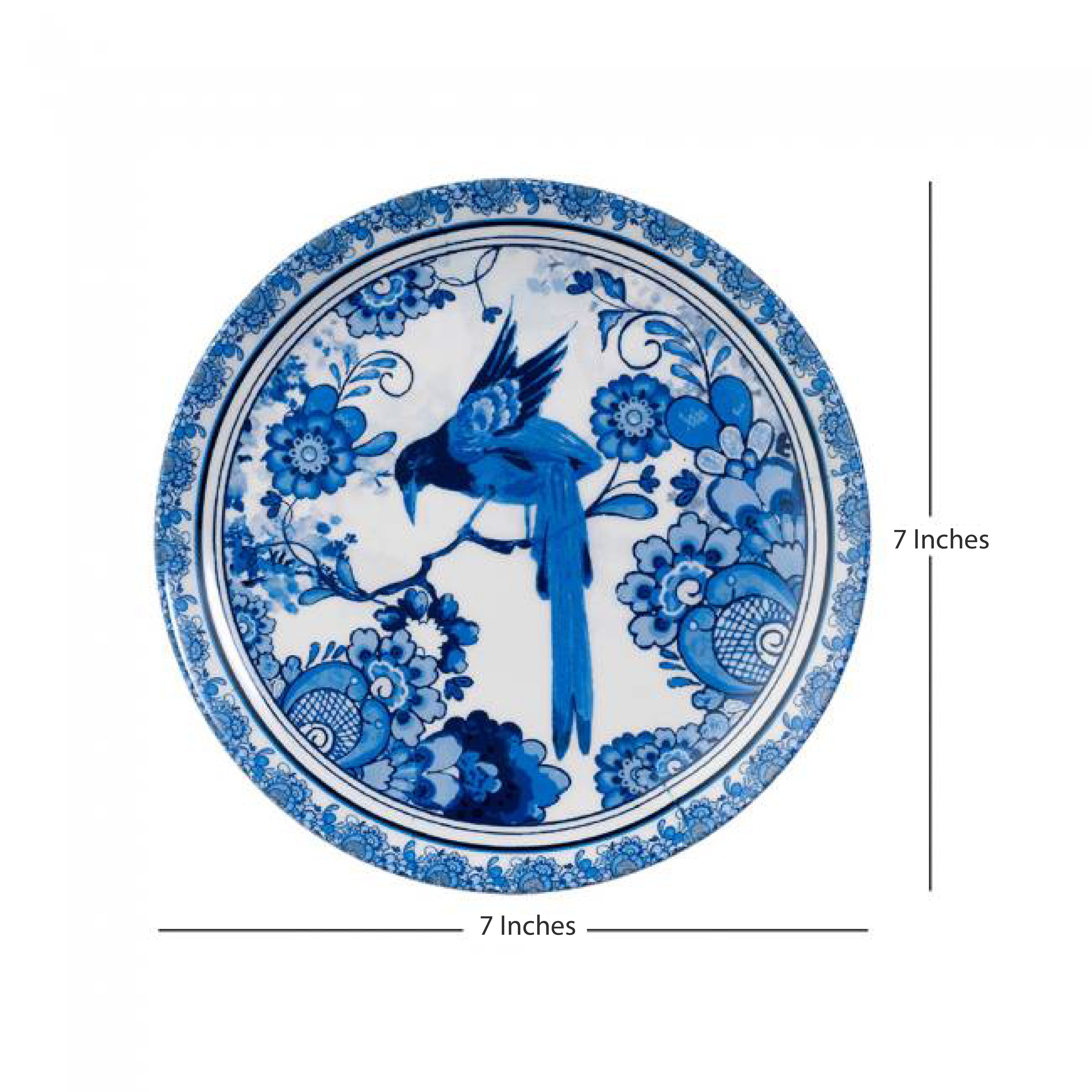 Decorative Wall Plate - Blue Bird Pottery
