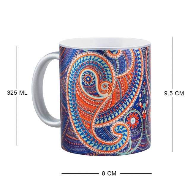 Silver Mugs - Majestic Paisley