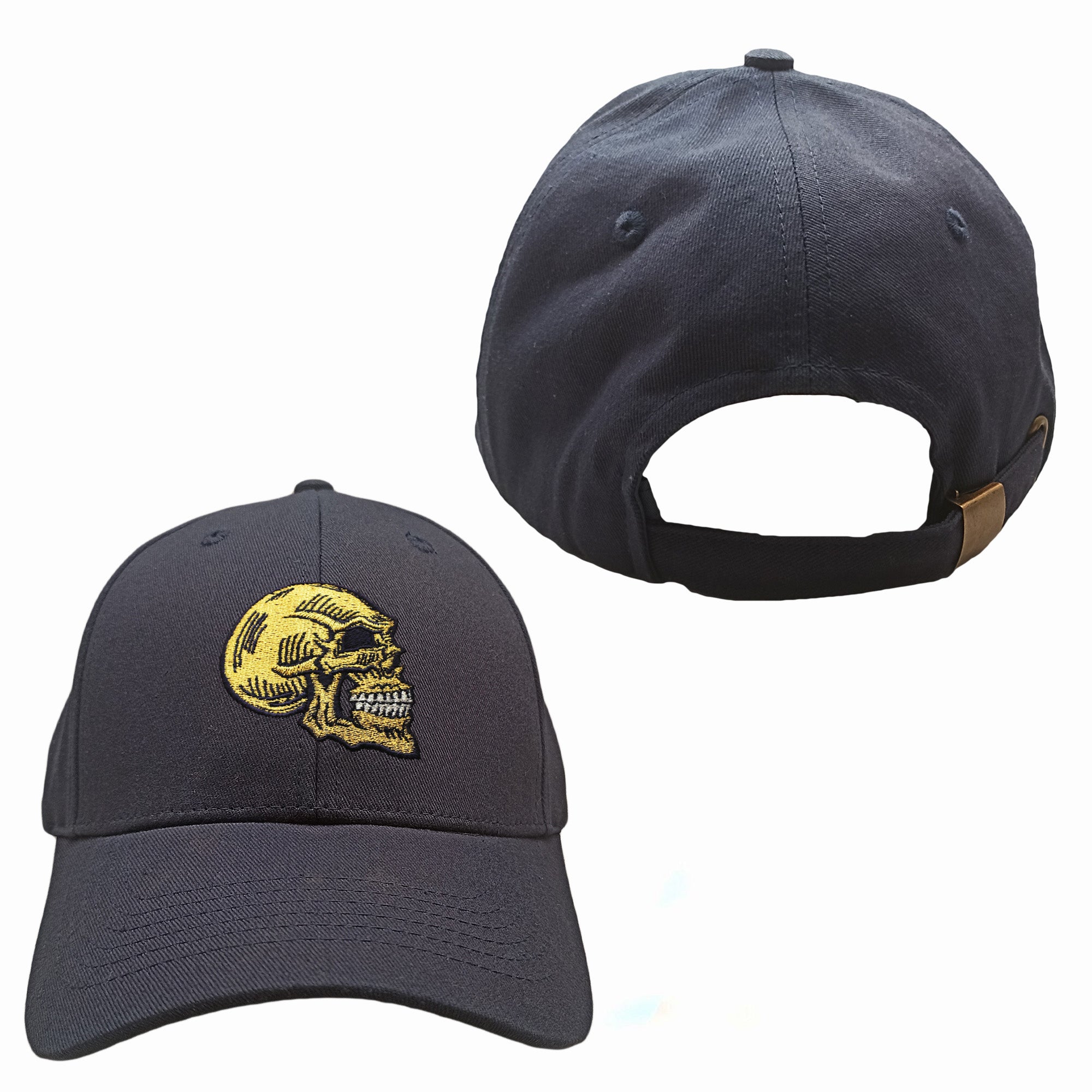 Golden Skull Embroidered Baseball Caps