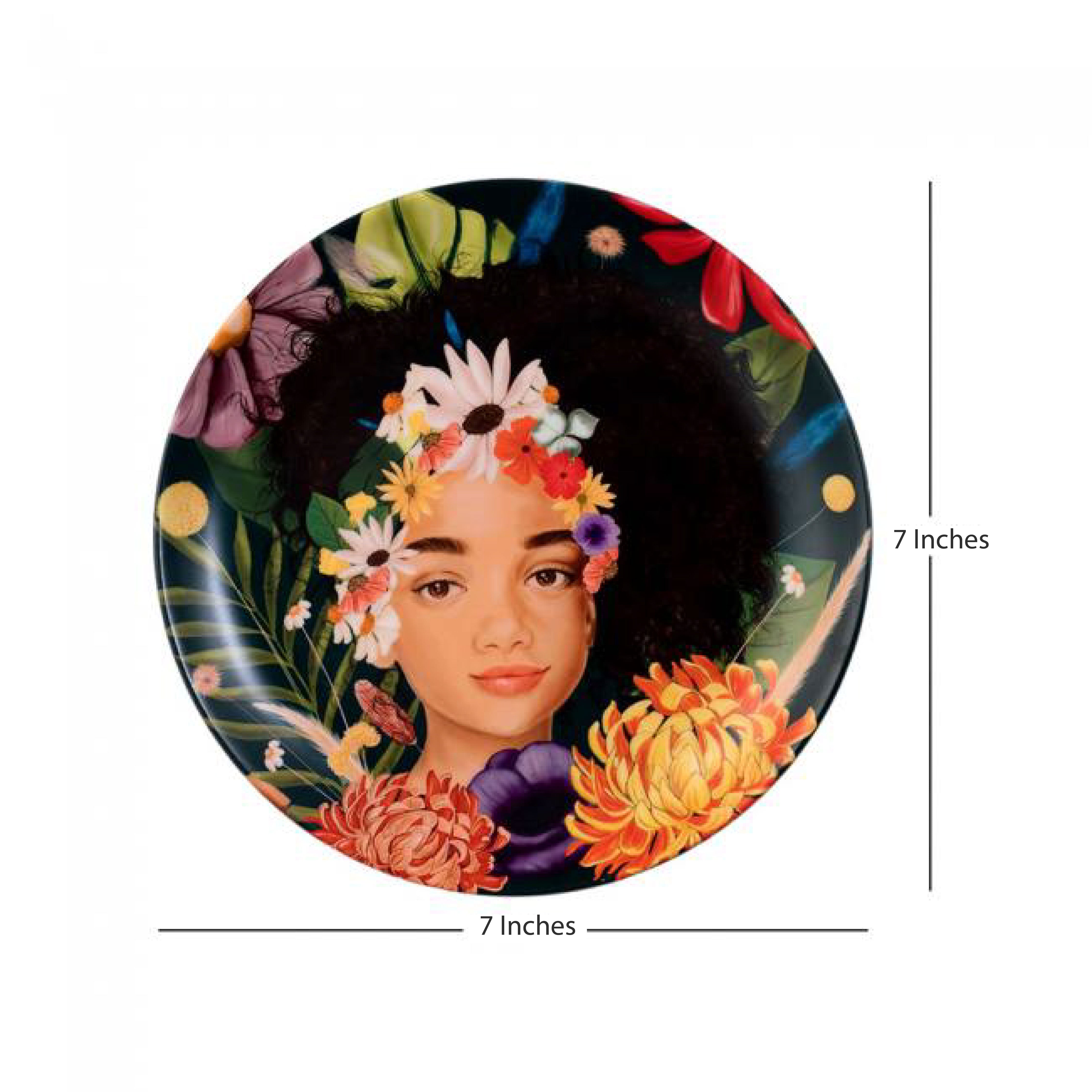 Decorative Wall Plate -The Blooming Beauty