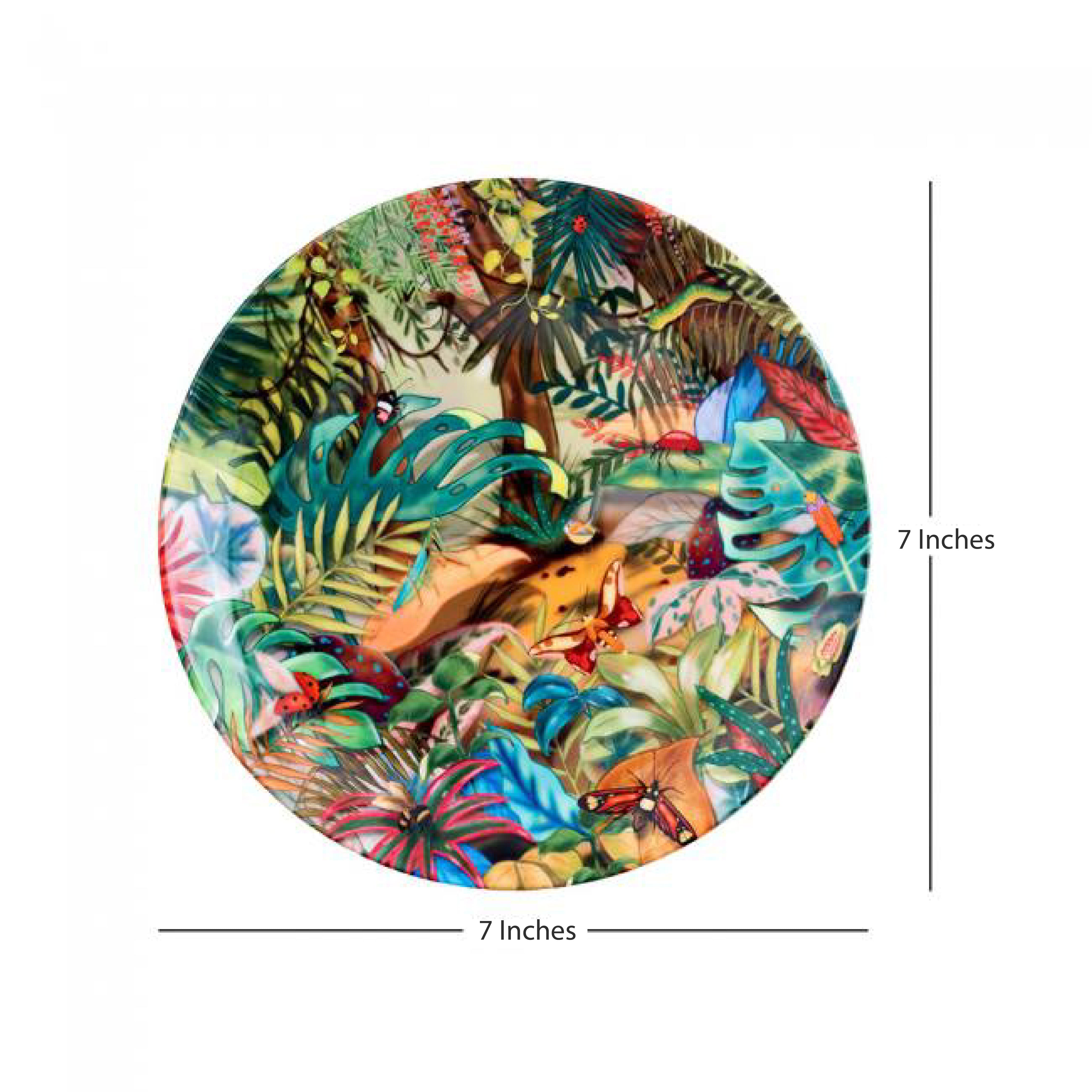 Decorative Wall Plate - Tropical Lush