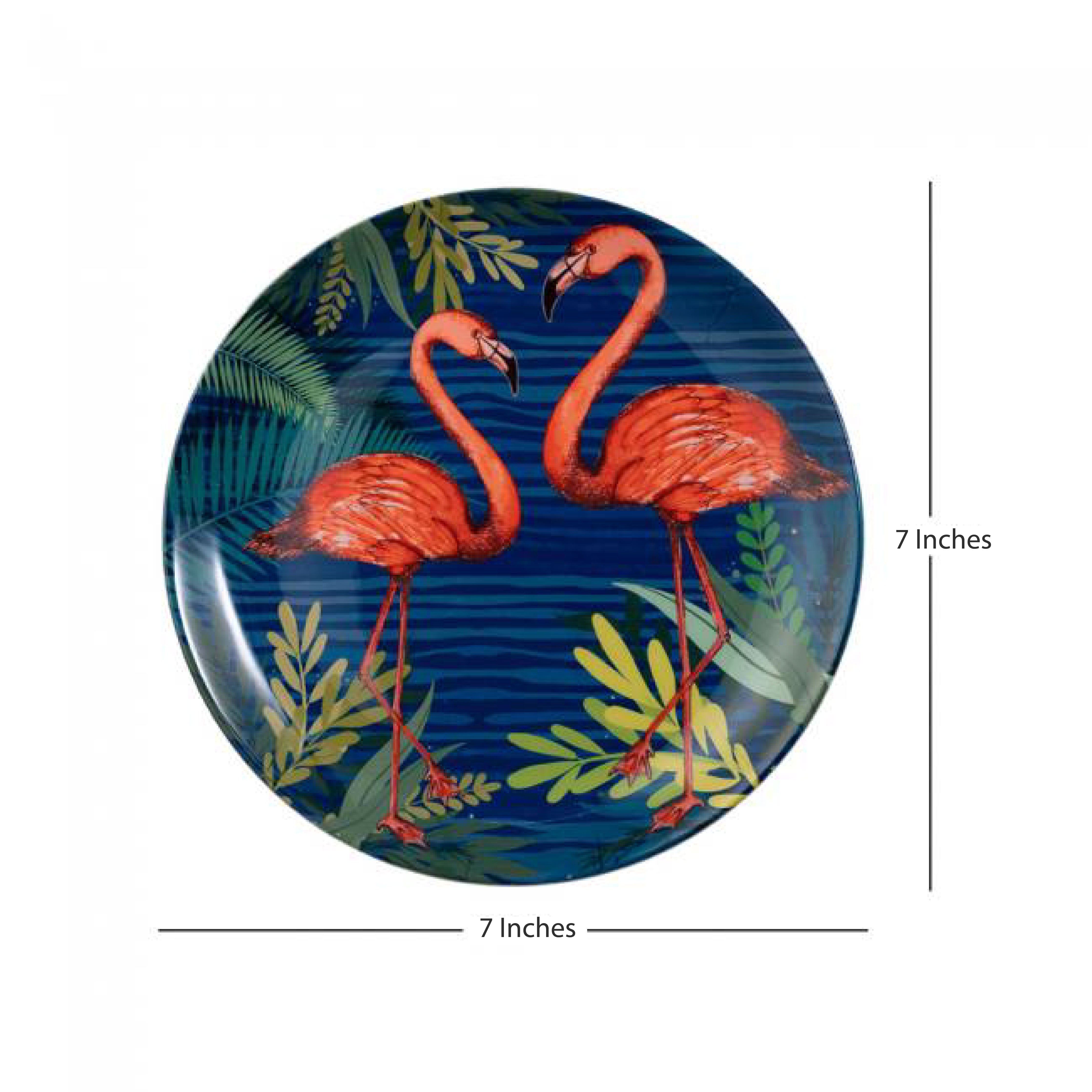 Decorative Wall Plate - FLAMINGOS
