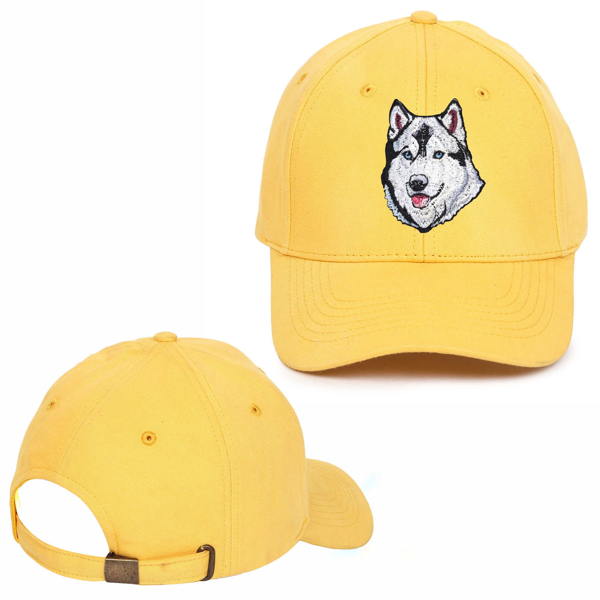 Hound Husky Embroidered Baseball Caps