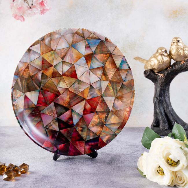 Decorative Wall Plate - Mother of Pearl