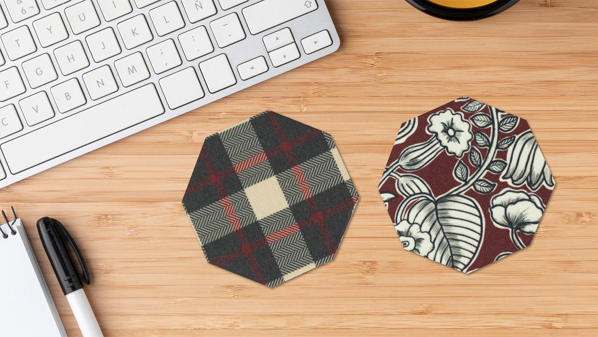 Octagonal Coasters - Scottish Pride